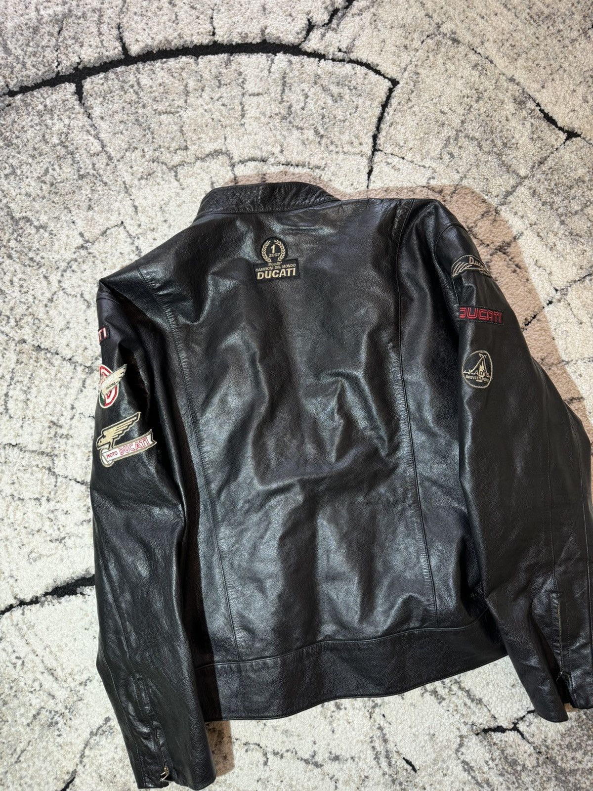 Ducati 2007 Ducati by Dainese Leather Motorcycle Black Jacket 2XL Size US XXL / EU 58 / 5 - 13 Thumbnail