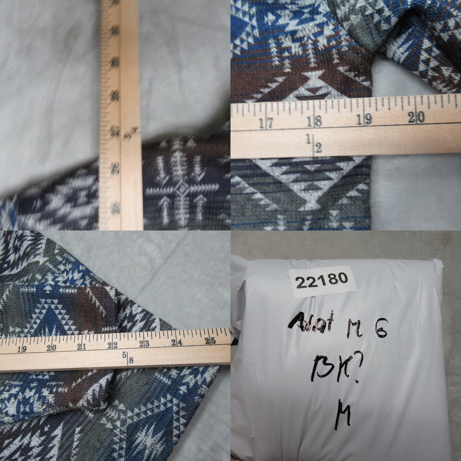 Ariat Ariat Sweater Shirt Mens S Aztec Southwestern Fleece Mock Neck Quarter Button Multicolor Geometric Western Outdoor Casual Fall Winter Spring Size US S / EU 44-46 / 1 - 8 Thumbnail