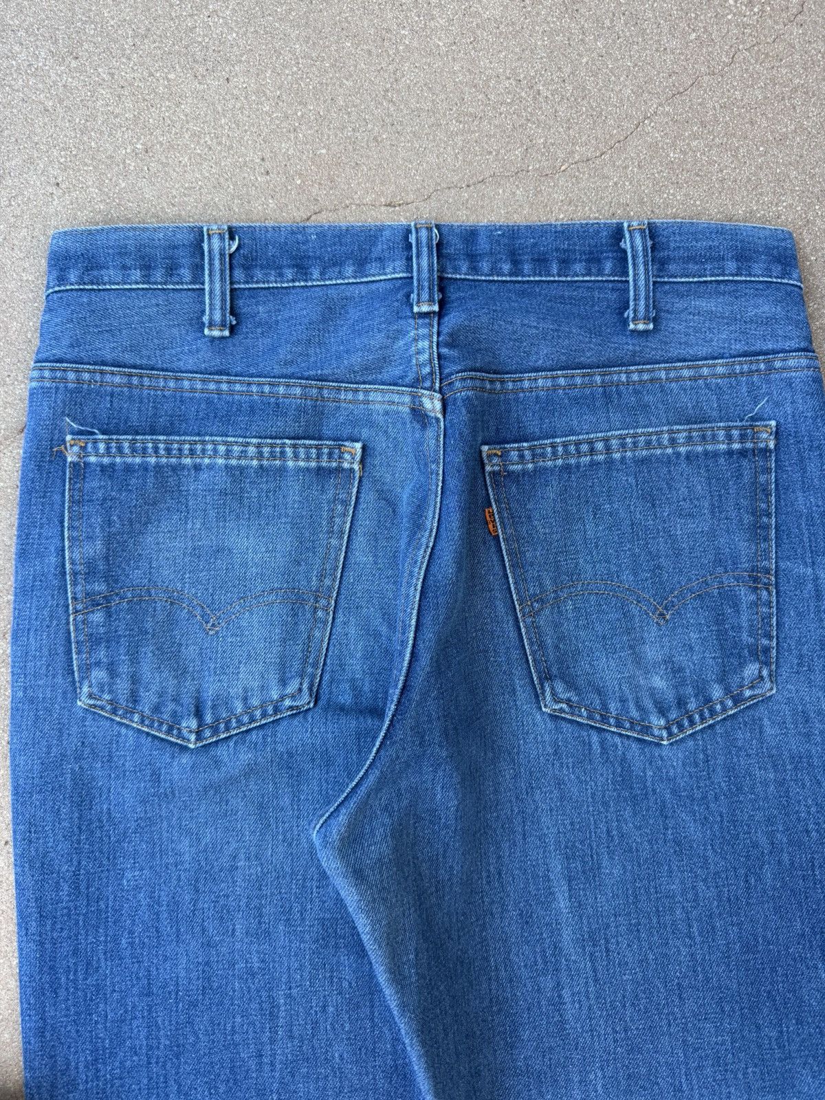 Levi's Vtg 70’s Levi’s 646 Orange Tab Bellbottom Flare Jeans 35x29 Size US 35 - 7 Thumbnail