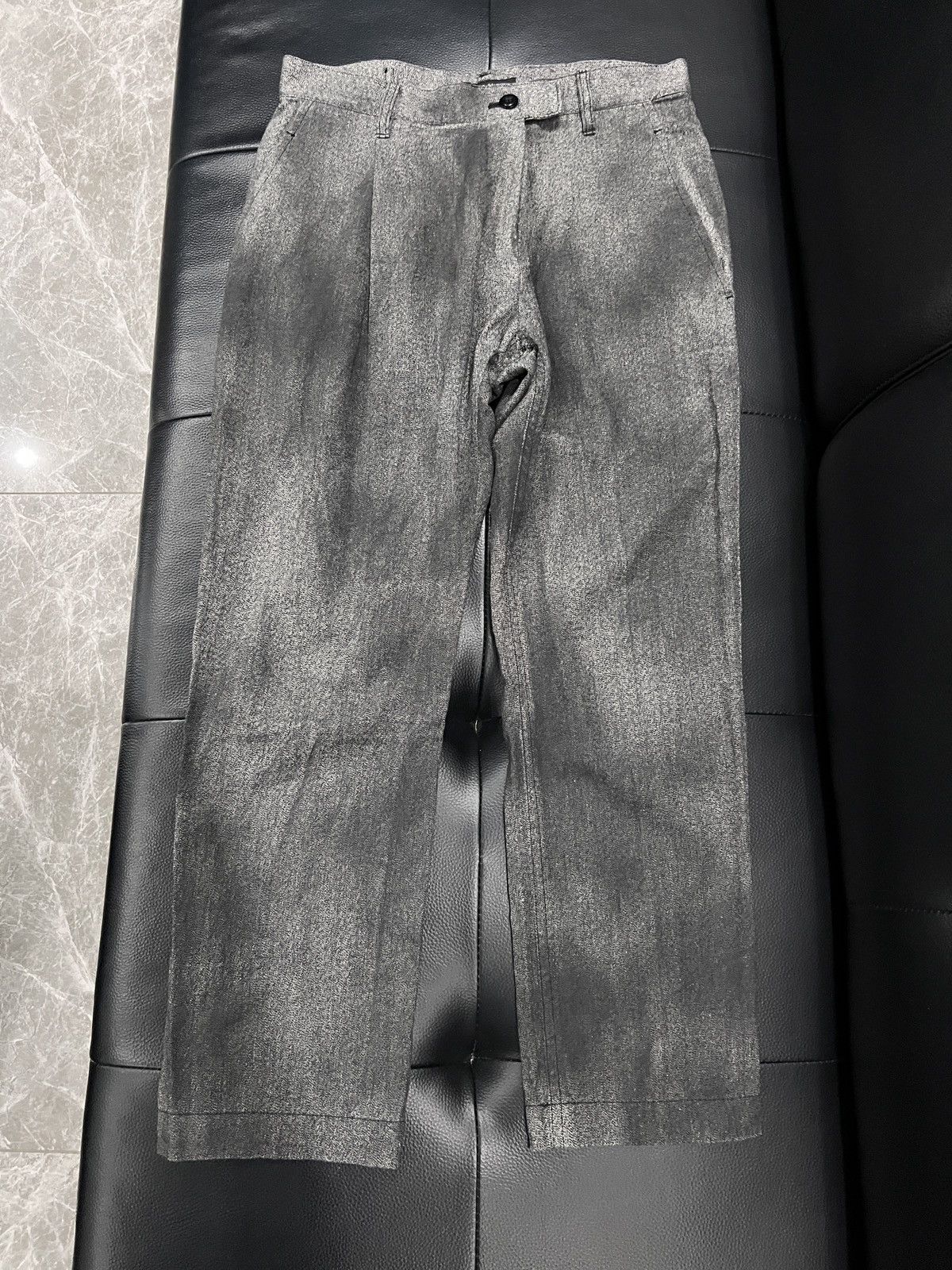 Y's Yohji Yamamoto by Y’s Adjustable Button Cotton Linen Trouser Size US 30 / EU 46 - 1 Thumbnail
