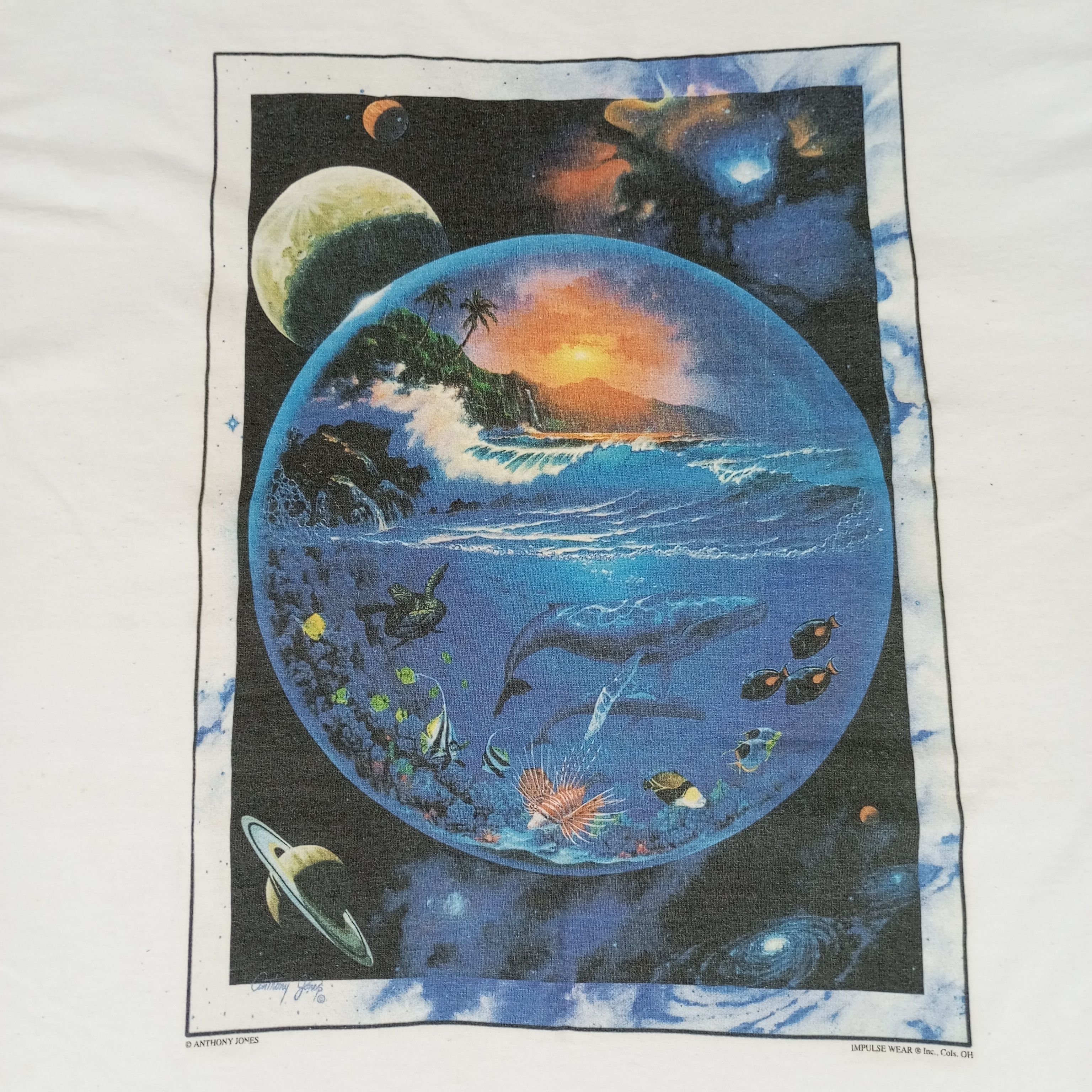 Vintage Anthony Jones Graphic Art Design Style Vintage Tshirt Size US M / EU 48-50 / 2 - 2 Thumbnail