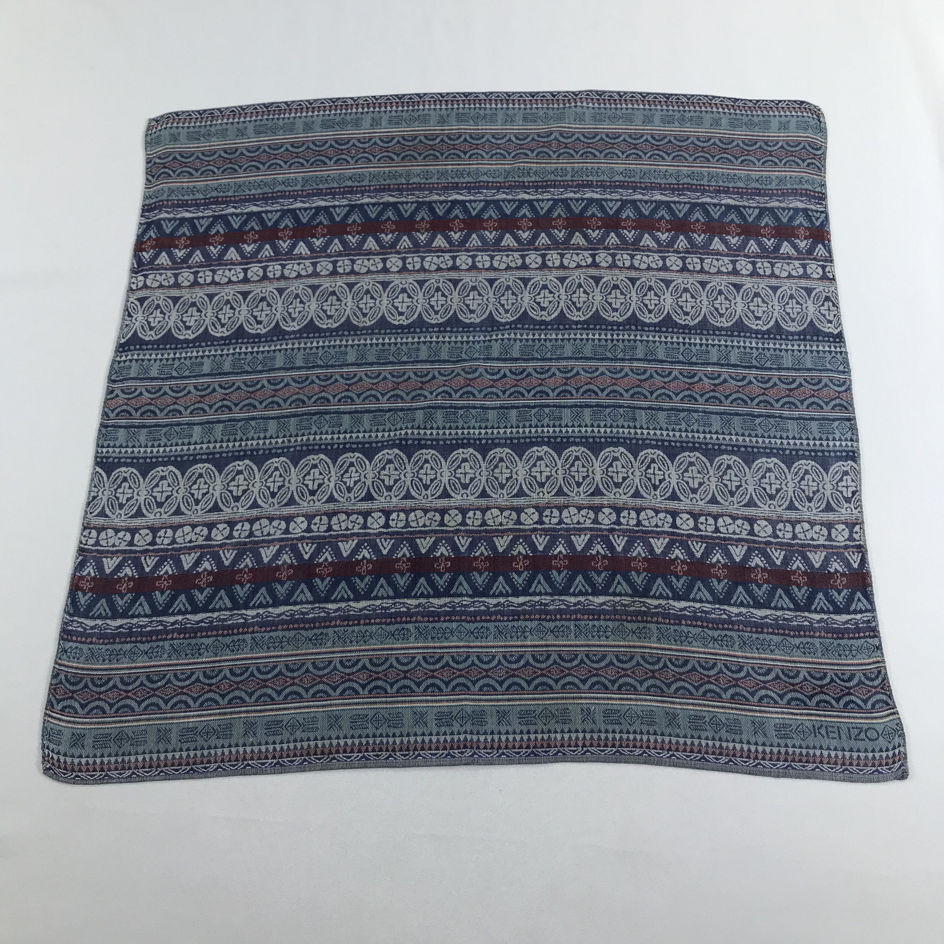 Kenzo Kenzo Native Design Handkerchief Neckerchief Bandana H1113 Size ONE SIZE - 1 Thumbnail