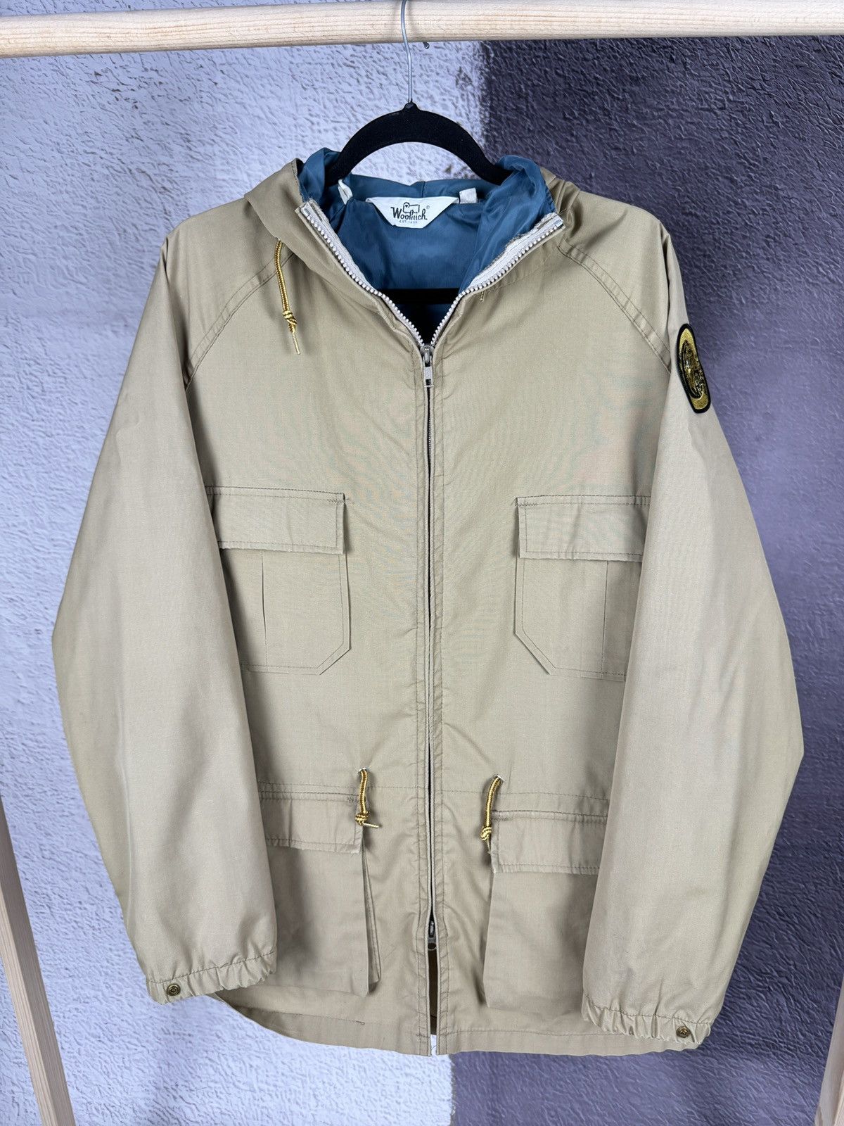 Vintage Woolrich vintage beige light jacket Size US L / EU 52-54 / 3 - 2 Thumbnail