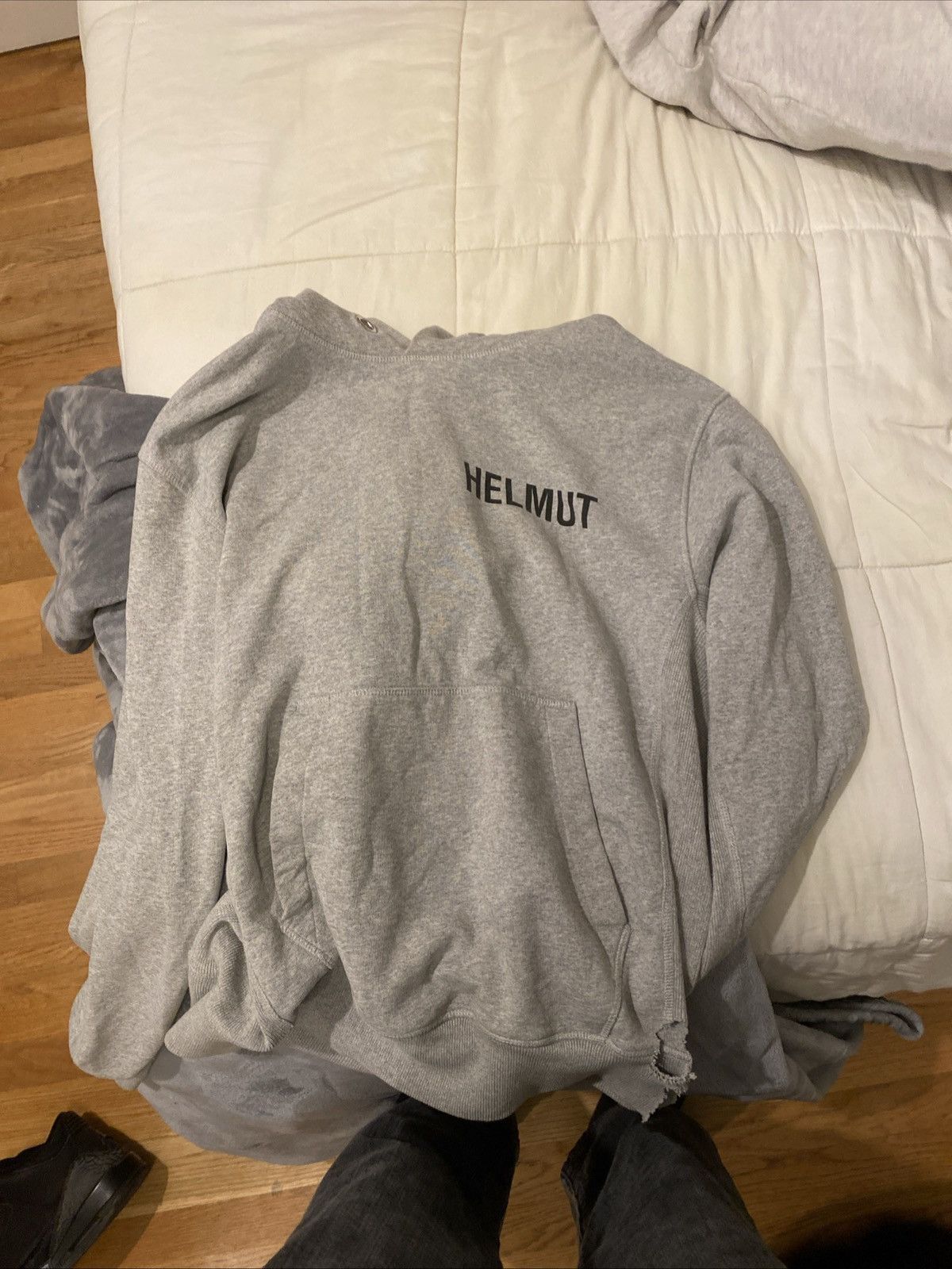 Helmut Lang Helmut Lang Men’s Hoodie Gray Size M Size US M / EU 48-50 / 2 - 6 Thumbnail