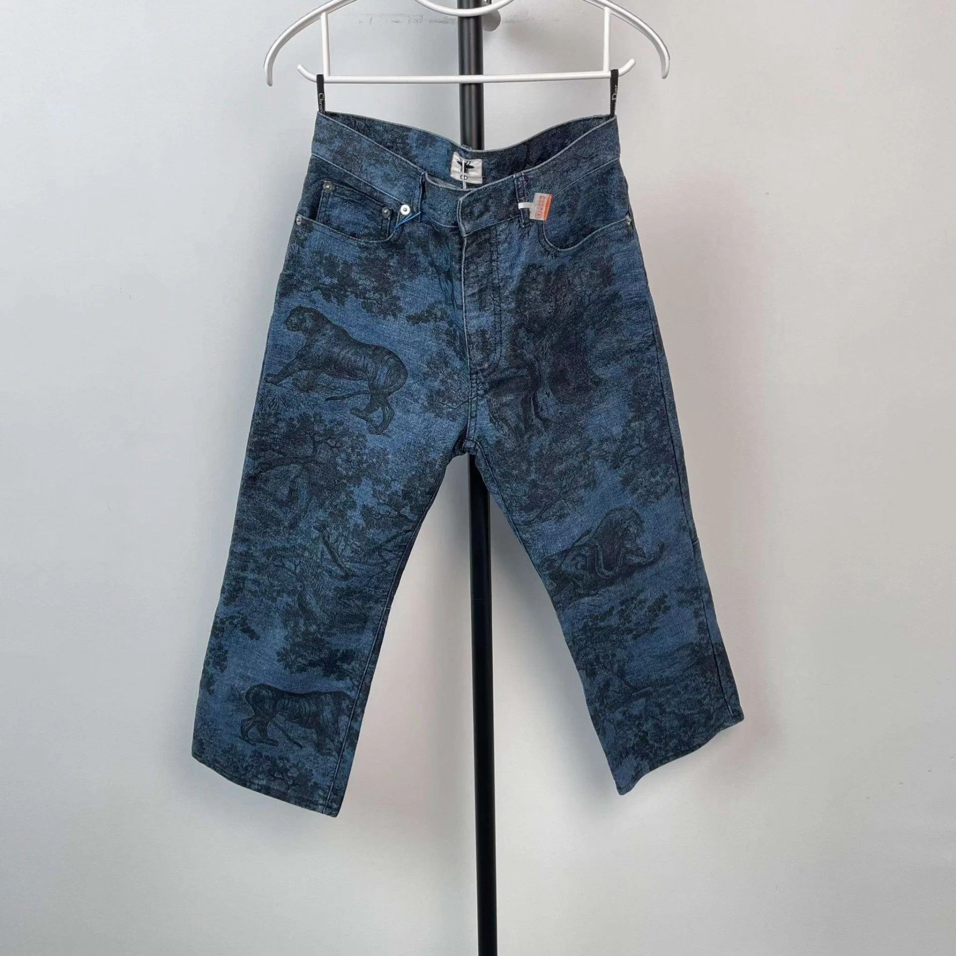 Dior Dior Zoo Print Jeans 38W Blue Size 27" / US 4 / IT 40 - 1 Thumbnail