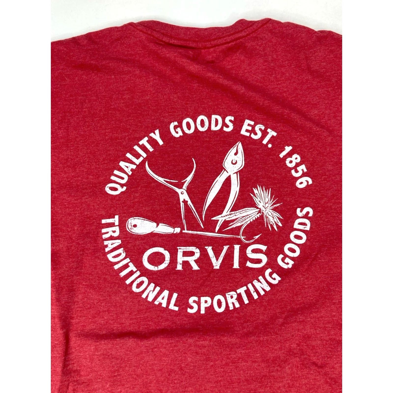 Orvis VINTAGE Orvis Graphic T-shirt Men Medium Red Size US M / EU 48-50 / 2 - 2 Thumbnail