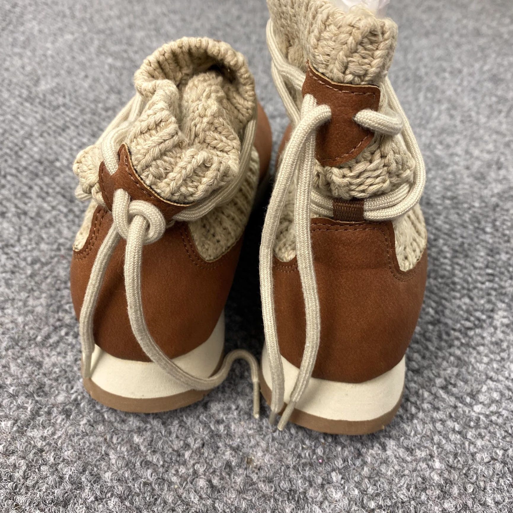 Merrell Merrell Boots Womens 8 Brown Knit Cuff Lug Sole Winter Faux Leather Ankle Bootie, Casual, Travel, Workwear, 8 M, Brown, Womens Size US 8 / IT 38 - 5 Thumbnail