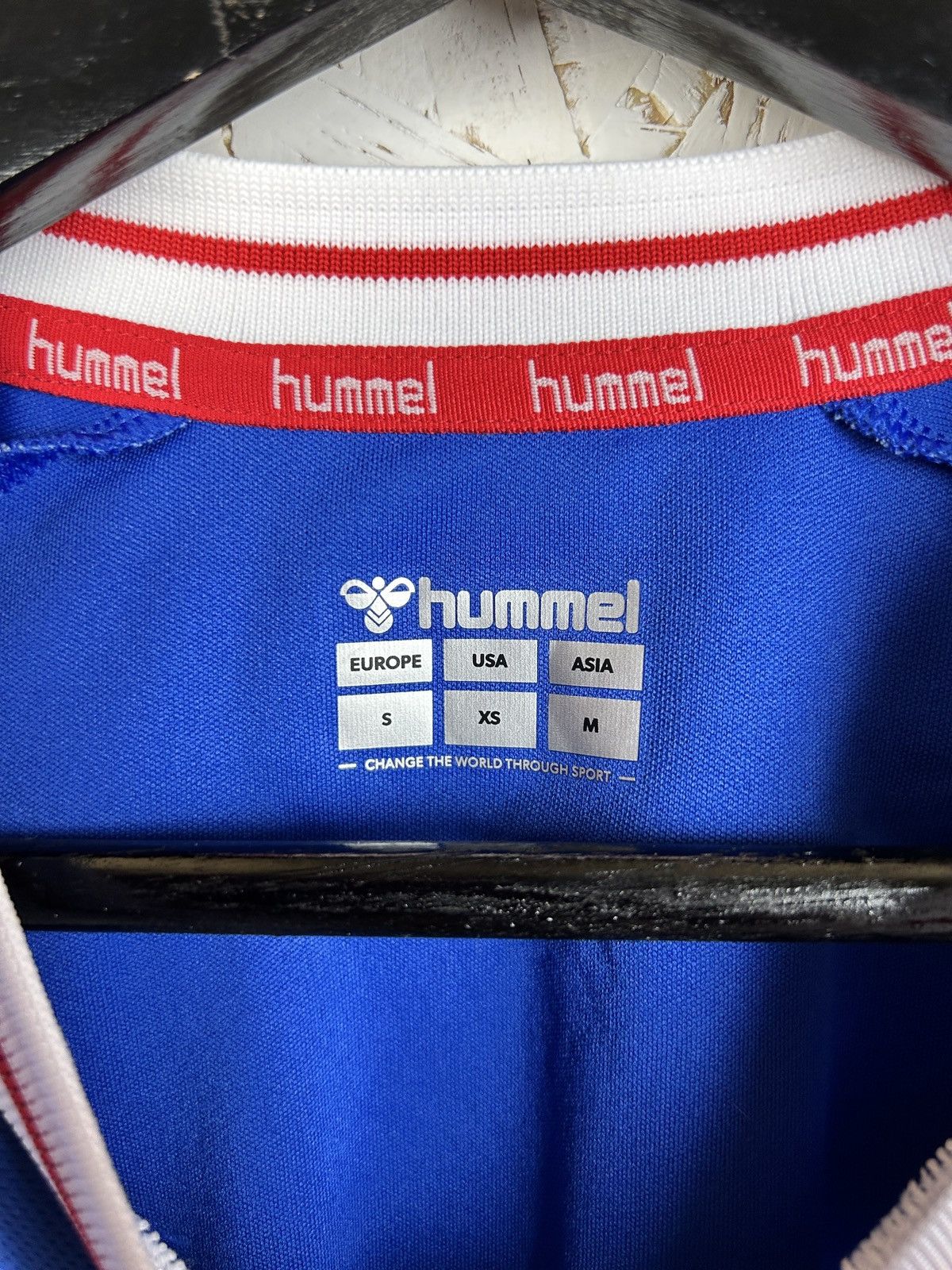 Hummel Hummer Oldham Athletic 2021/22 Home Kit Soccer Jersey Size US S / EU 44-46 / 1 - 8 Thumbnail