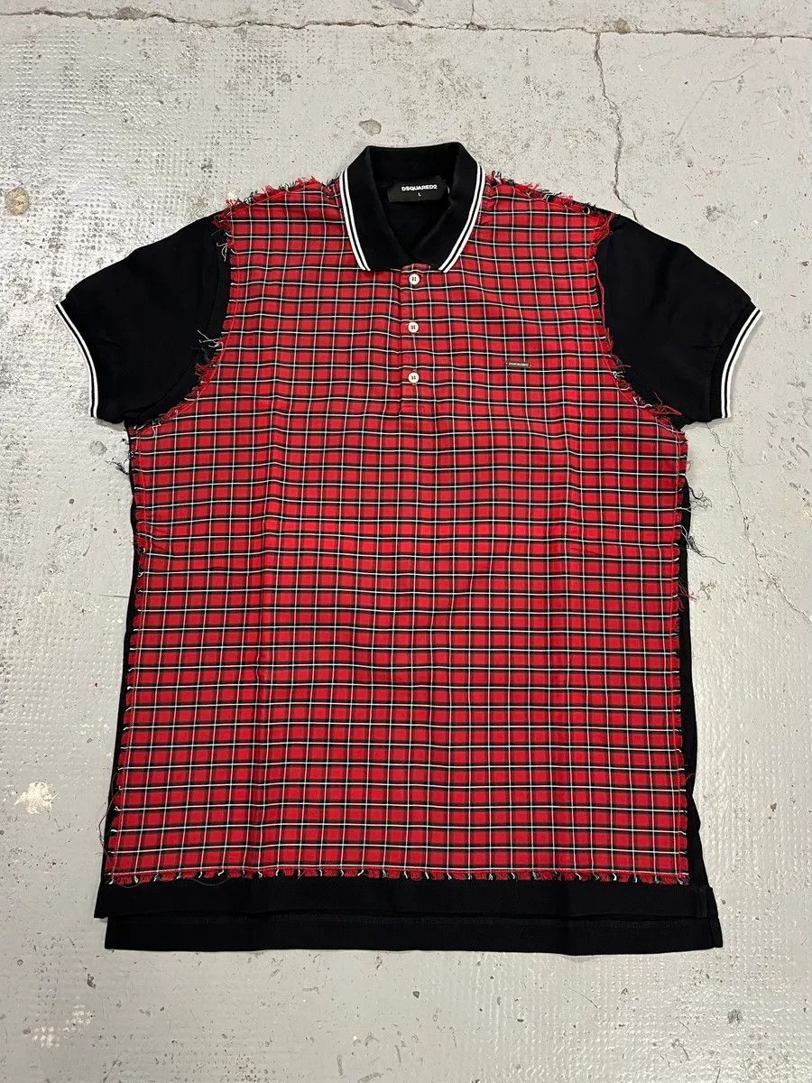 Dsquared2 SS2017 Dsquared2 Red Tartan Polo Size US S / EU 44-46 / 1 - 1 Thumbnail