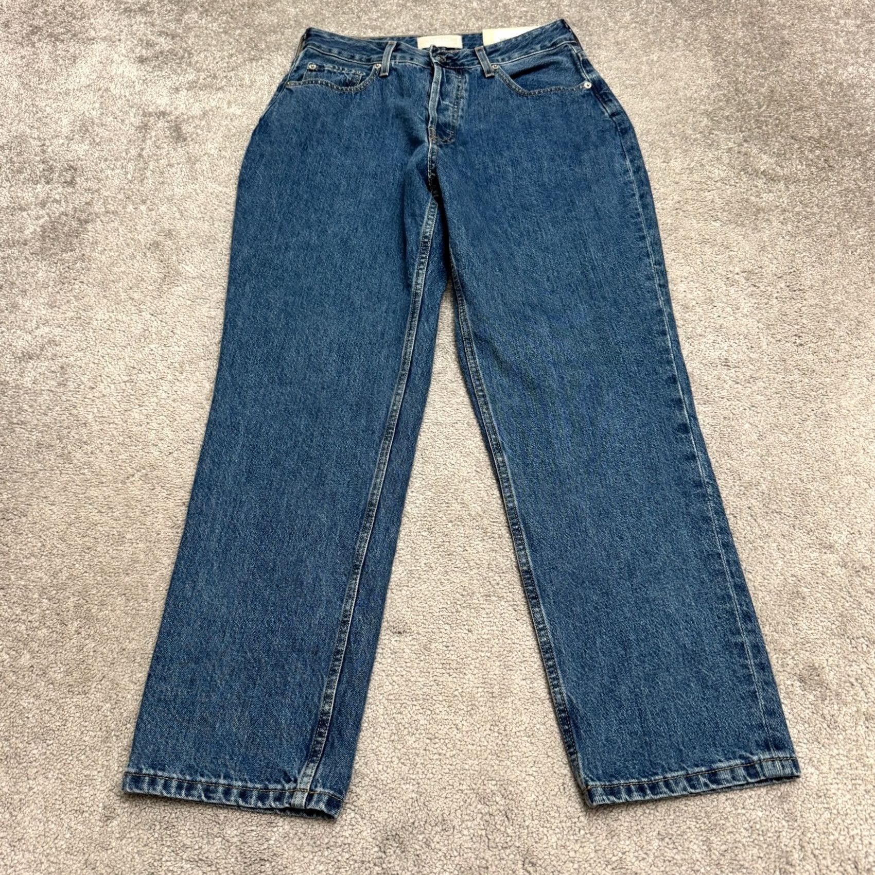 Everlane Everlane The Curvy 90s Cheeky Straight Jean Jeans 30 Blue Denim NWT 100% Cotton High Rise Adult Womens Regular 5-Pocket City Streetwear Vintage No Size 30" / US 8 / IT 44 - 2 Thumbnail
