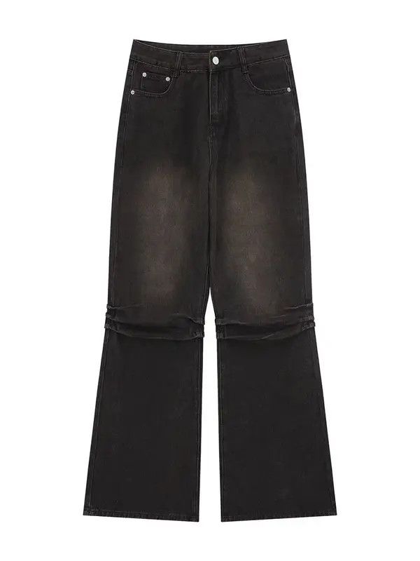 Japanese Brand VIBE Vintage vibe washed pleated straight-leg jeans Size US 32 / EU 48 - 5 Thumbnail
