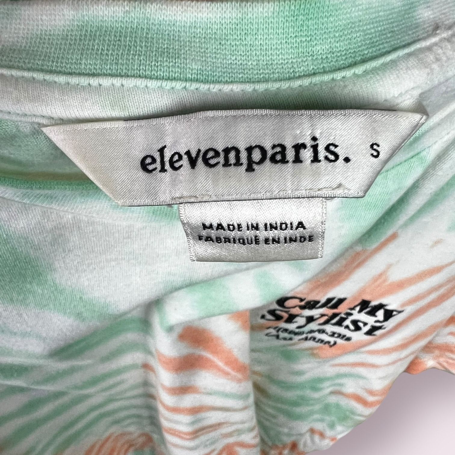 Eleven Paris Men's Elevenparis Tie-Dye Call My Stylist T-shirt Size Small Size US S / EU 44-46 / 1 - 4 Thumbnail