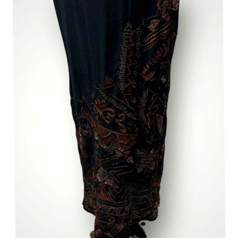 Vintage Chico’s Maxi Dress 100% Cotton Lightweight Embroidered Sleeveless Black Sz S (0) Womens Dress Size S / US 4 / IT 40 - 5 Thumbnail