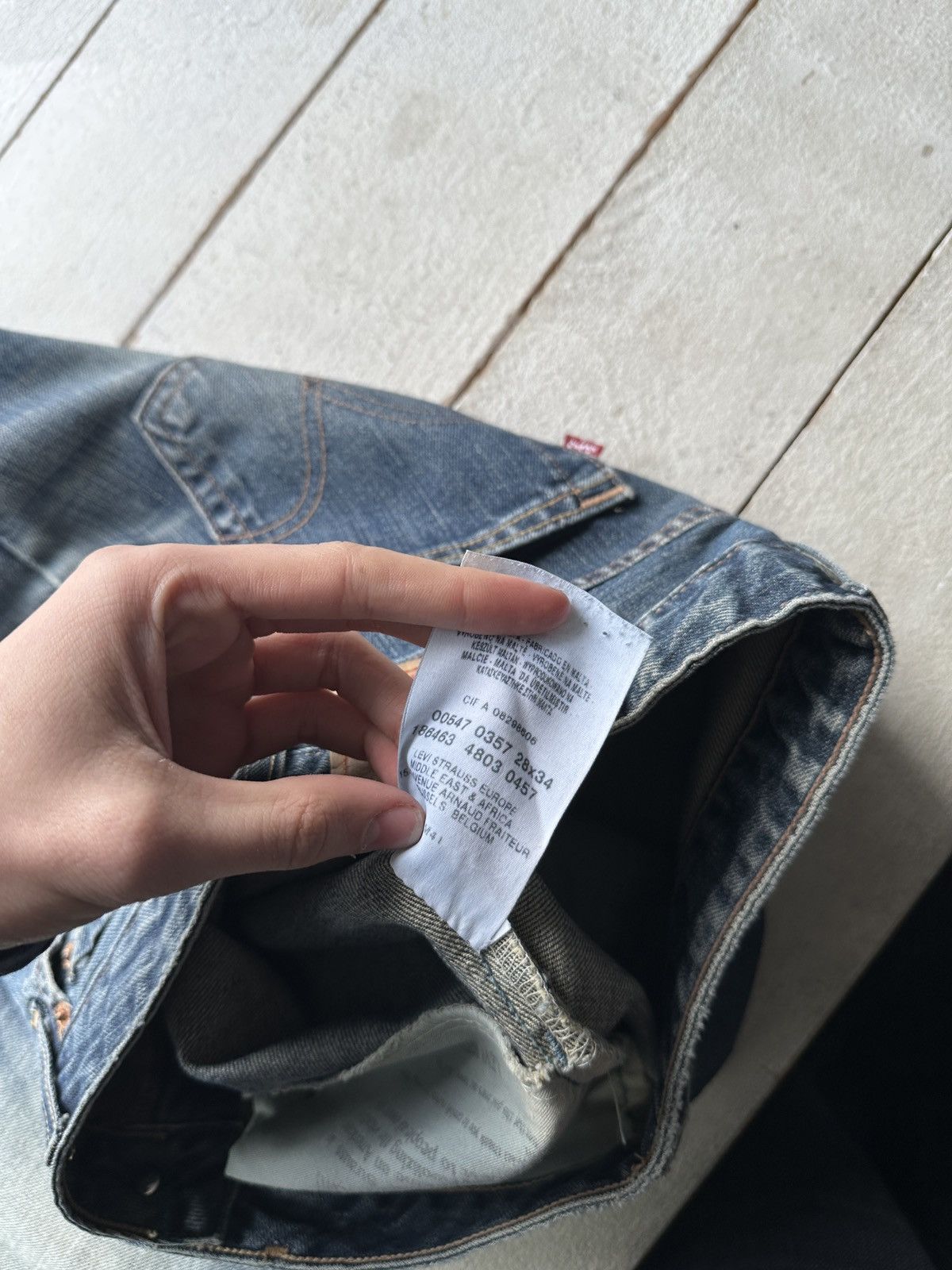 Levi's LOW BOOTCUT🚨Vintage 90s Levis Jeans 547 03 Light Wash Denim Size 28" / US 6 / IT 42 - 6 Thumbnail