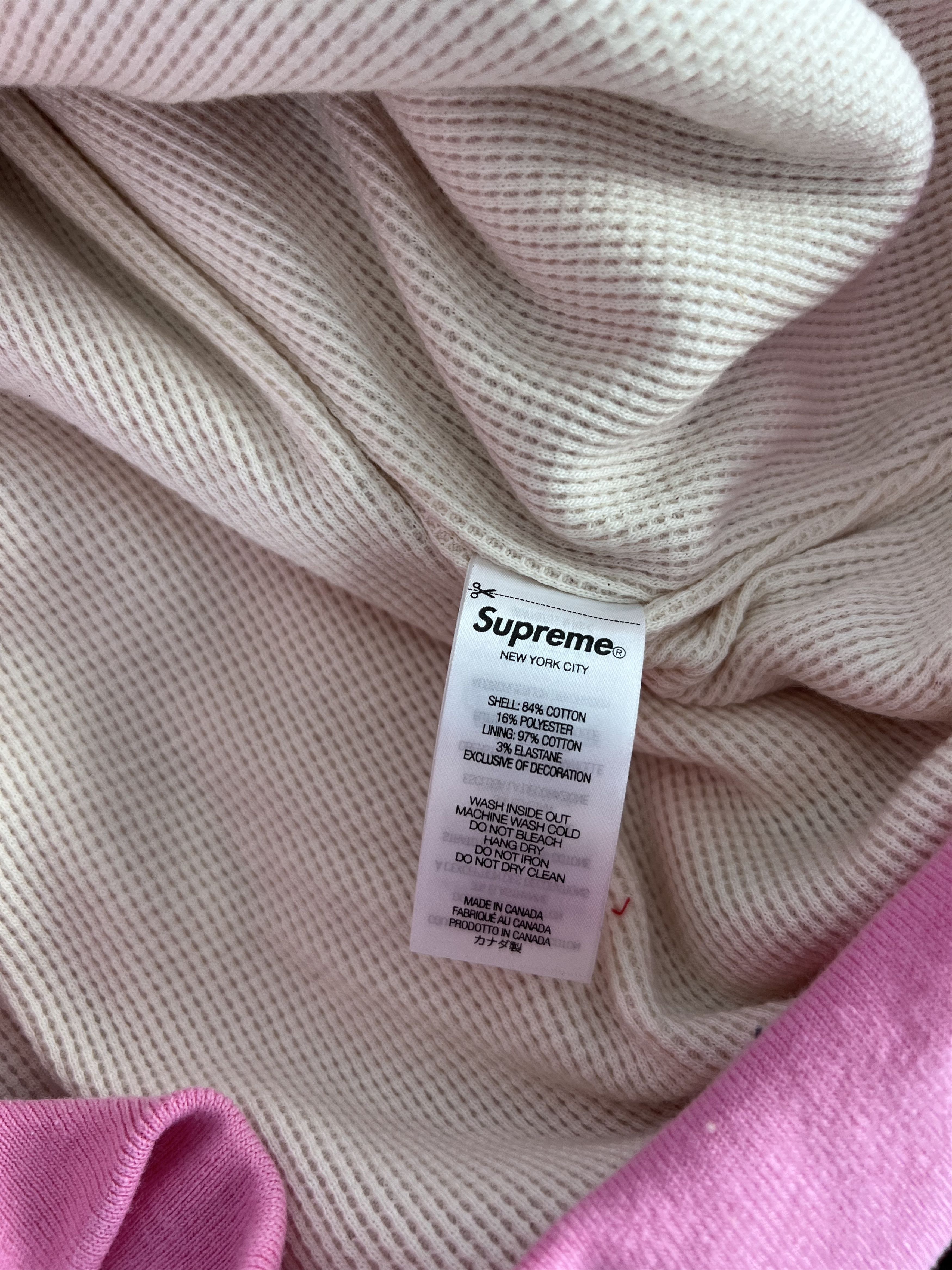Supreme Suprem Arc Thermal Lined Zip Up Sweatshirt in Pink Size US XL / EU 56 / 4 - 8 Thumbnail