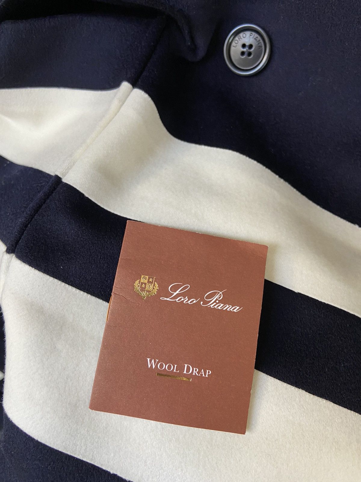 Loro Piana Loro Piana Double Breasted Felt Coat Dark Blue Size M / US 6-8 / IT 42-44 - 8 Thumbnail