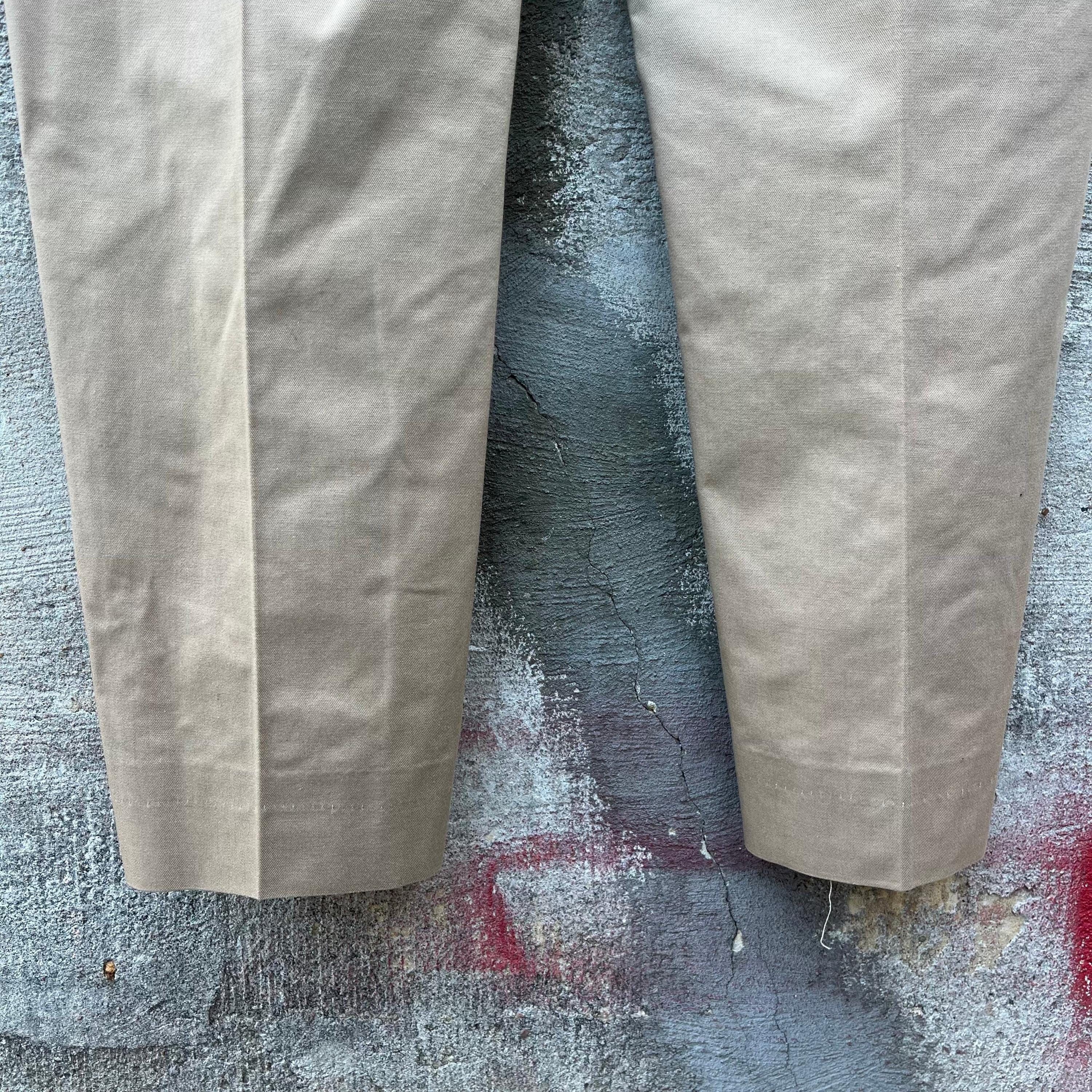 Vintage 70's US Military Khaki Chino Pants Size US 37 - 8 Thumbnail