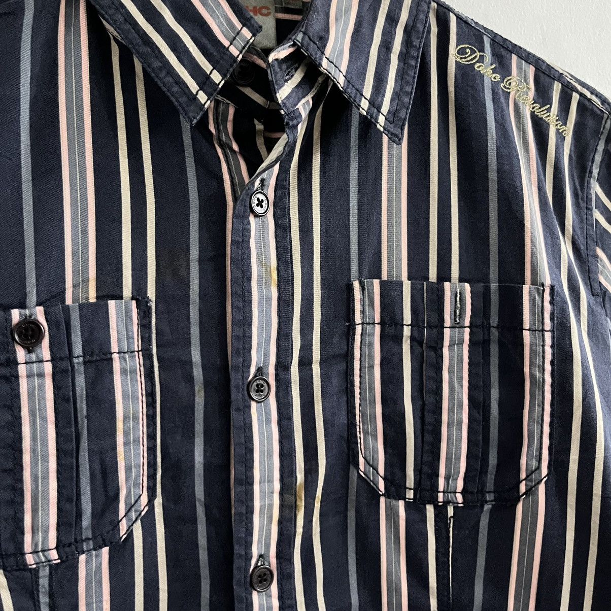 Japanese Brand DOHC - Striped LS Button Up Shirt Size US M / EU 48-50 / 2 - 4 Thumbnail