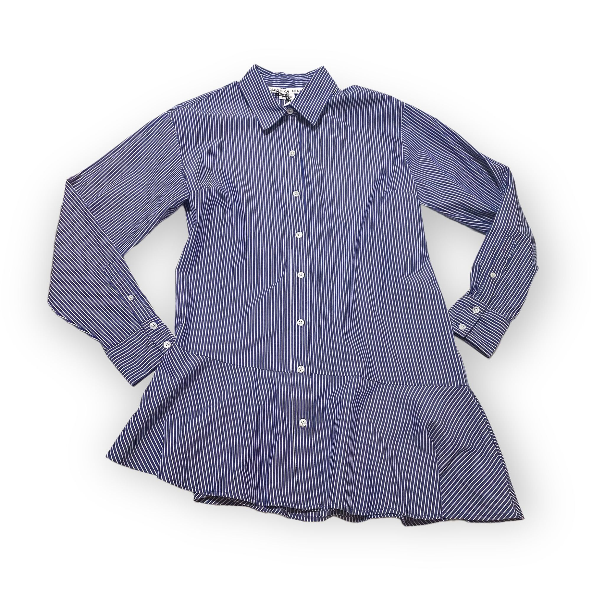 Veronica Beard Veronica Beard Gilda Oversized Striped Cotton shirt. Size 4, Size S / US 4 / IT 40 - 9 Thumbnail