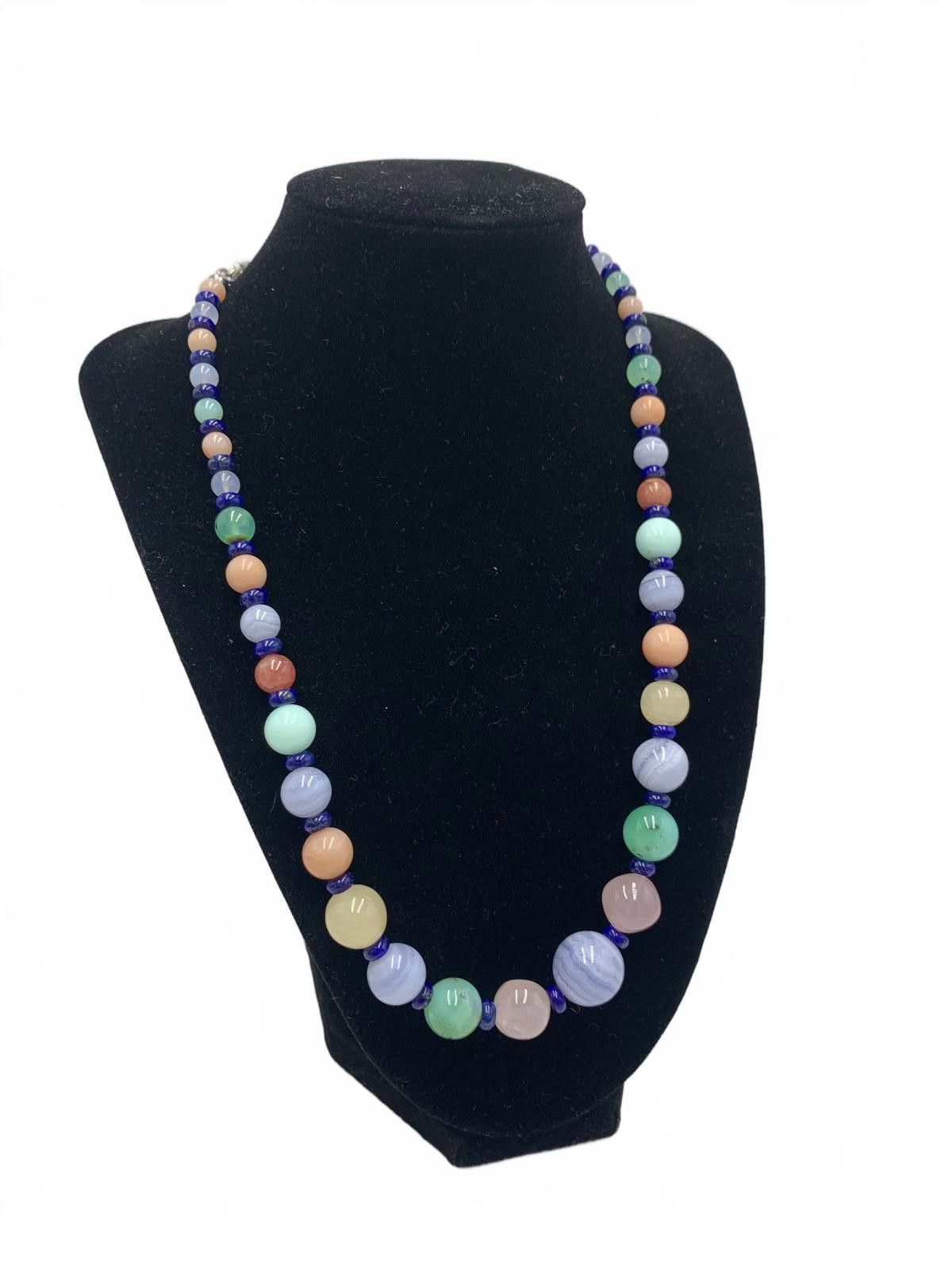 Other Jay King Agate, Quartz, Chalcedony, Lapis Lazuli Necklace Size ONE SIZE - 1 Thumbnail