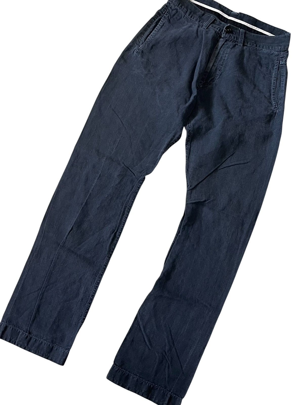 Yohji Yamamoto TAX FREE 🇺🇸 Vintage yohji yamamoto y’s washed linen trousers Size US 28 / EU 44 - 2 Thumbnail