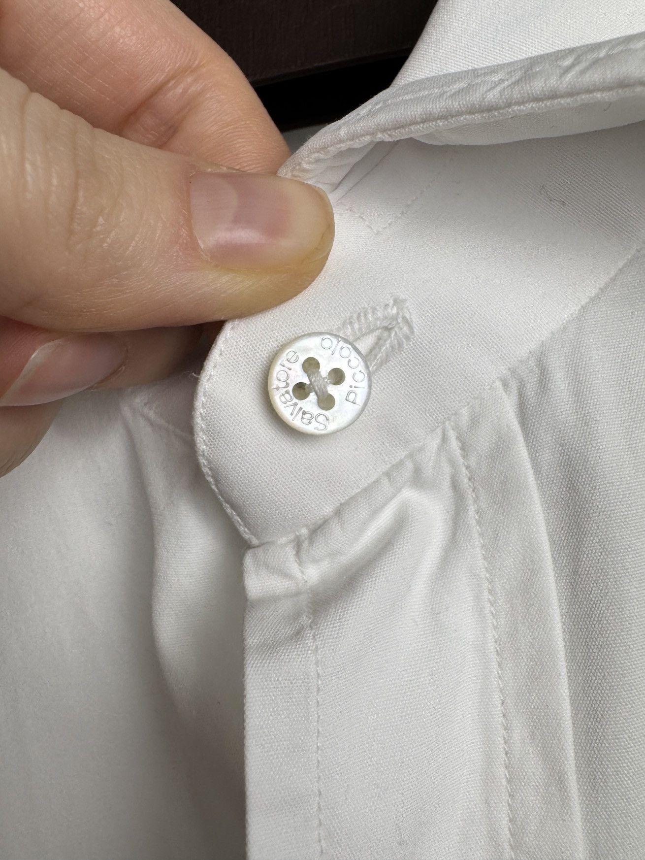 Salvatore Piccolo Salvatore Piccolo Napoli white cotton long sleeve shirt 16 Size US L / EU 52-54 / 3 - 8 Thumbnail