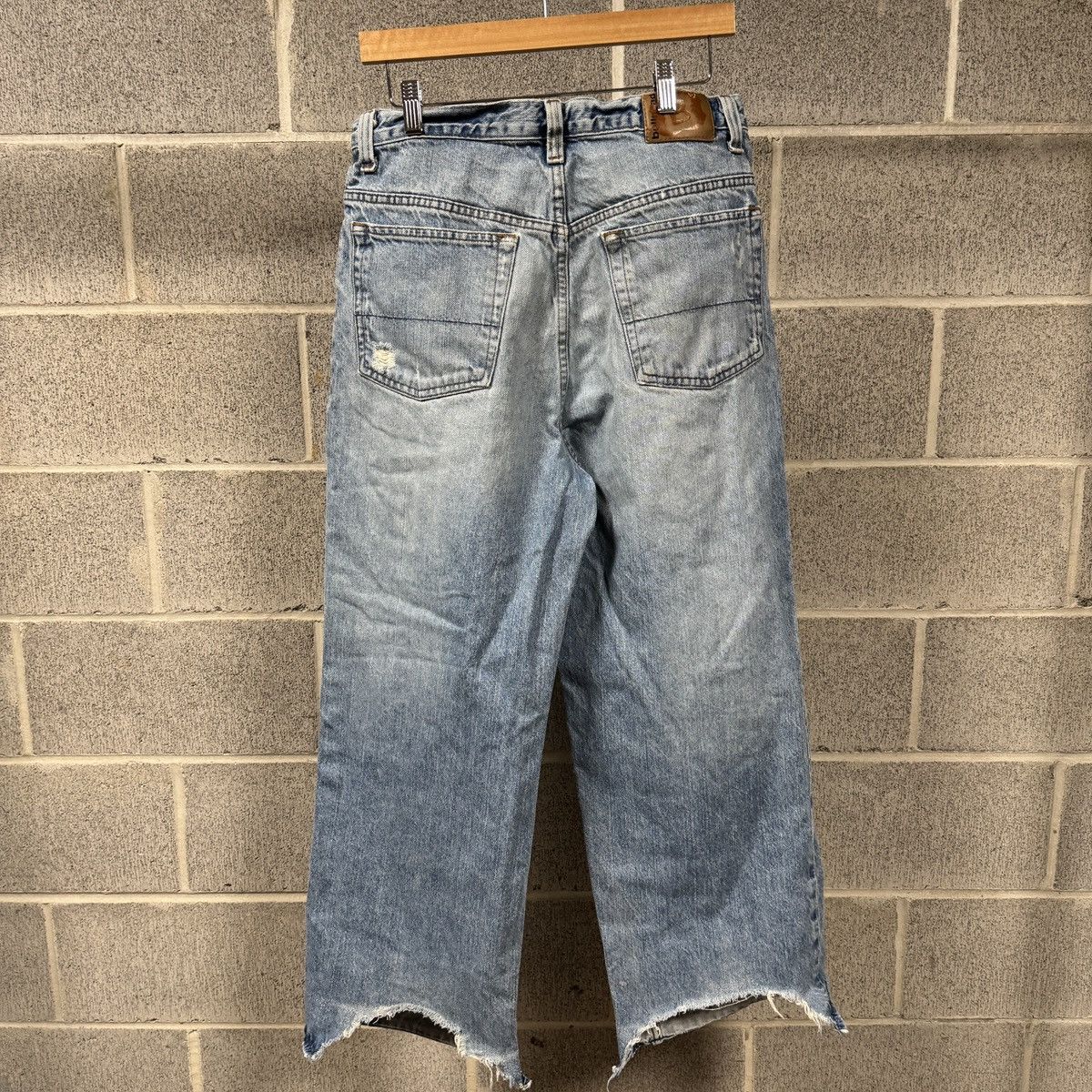 Vintage Y2K Bullhead Baggy Thrashed Distressed Jeans ERD Grunge Size US 31 - 2 Thumbnail