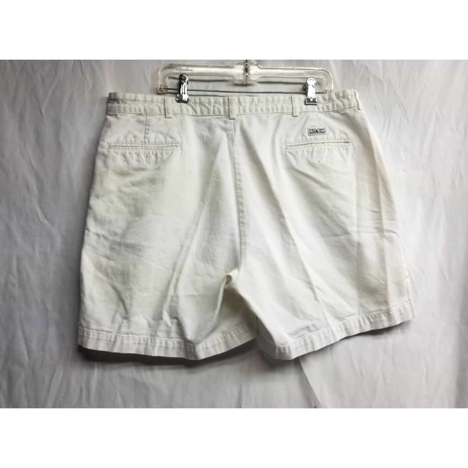 Polo Ralph Lauren Polo Ralph Lauren White Chino Shorts Men's Size 40 Casual Logo 40 White Han... (Oops) Size US L / EU 52-54 / 3 - 2 Thumbnail