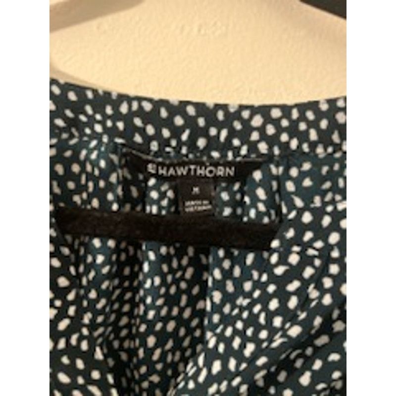 Other 41 Hawthorn Womens Blouse Size Medium - Teal Polka Dot Size M / US 6-8 / IT 42-44 - 3 Thumbnail