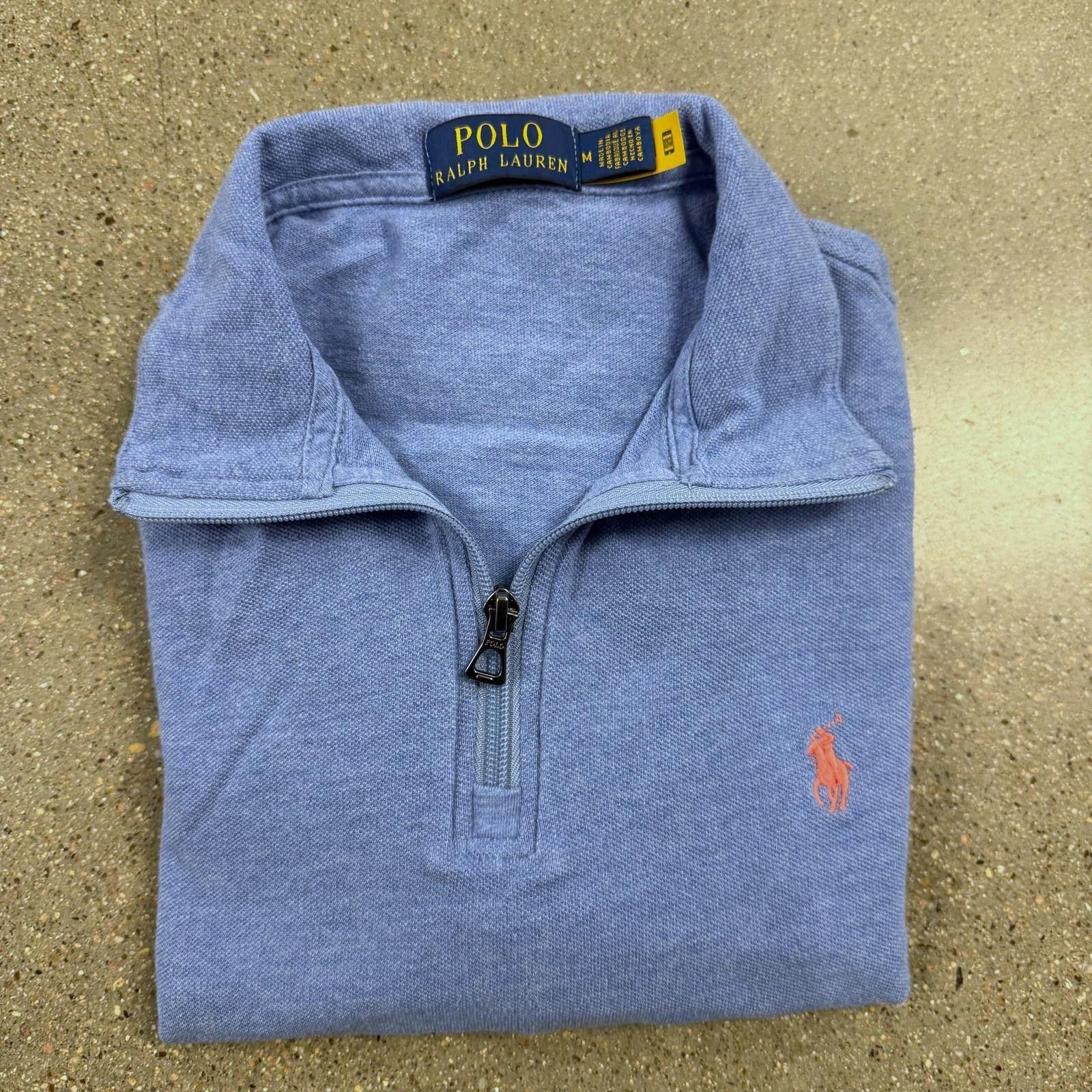 Polo Ralph Lauren Polo Ralph Lauren Men's French Rib 1/4 Zip Pullover M Size US M / EU 48-50 / 2 - 12 Thumbnail