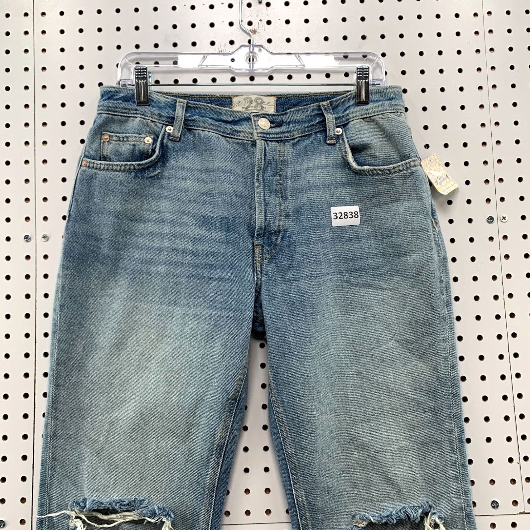 Vintage We The Free Jeans WOmens SIze 28 Fits 30x27 Distressed Raw Hem Casual Blue Denim Size 28" / US 6 / IT 42 - 6 Thumbnail