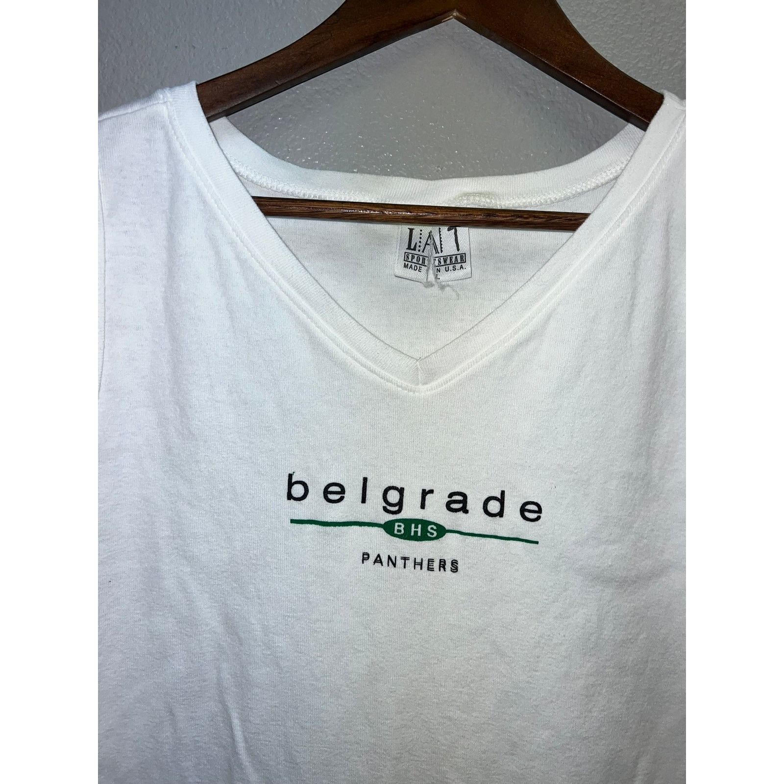 Vintage Womens Vintage Sleeveless Tank White Top Shirt 90s Large Size L / US 10 / IT 46 - 2 Thumbnail
