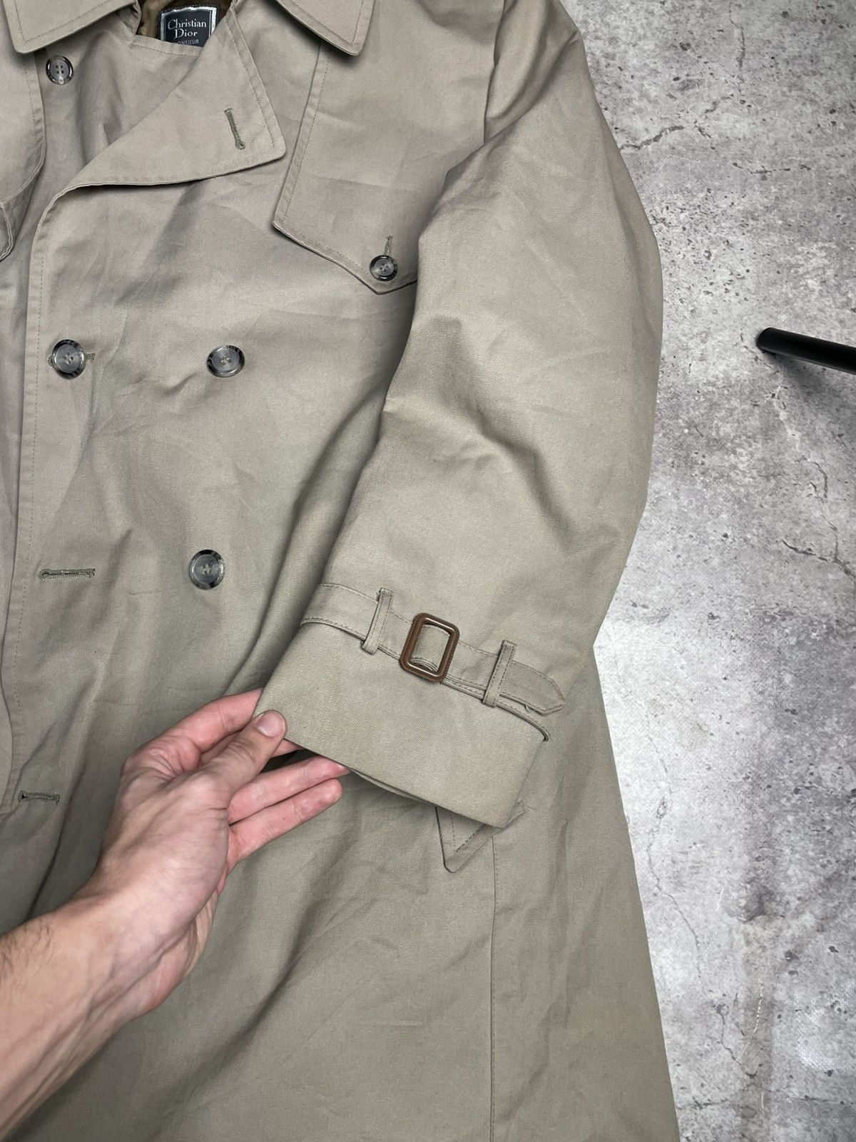 Christian Dior Monsieur Vintage Christian Dior Monsieur Trench Coat 44 R Size 44R - 8 Thumbnail