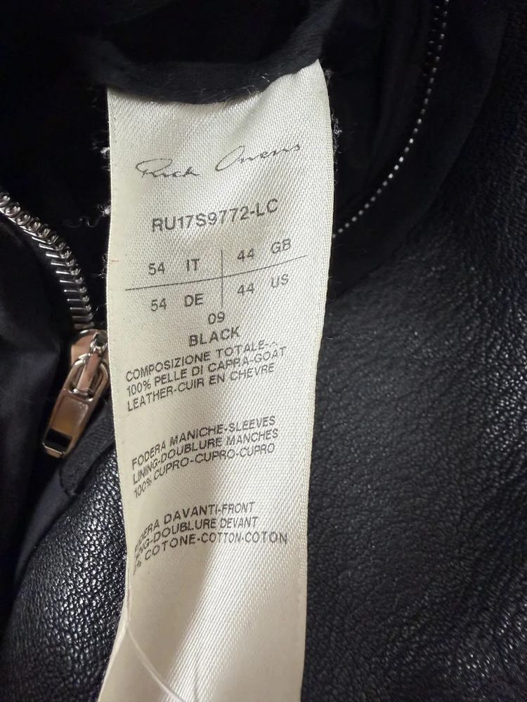 Rick Owens Black Goat Leather Size US L / EU 52-54 / 3 - 12 Thumbnail