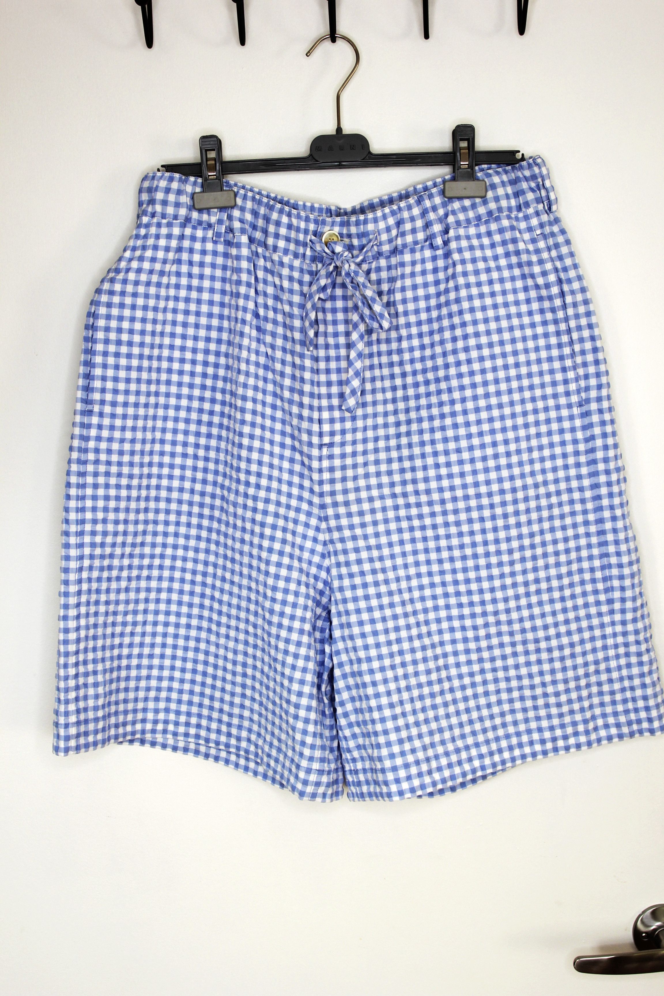 Marni BNWT SS25 MARNI GINGHAM SEERSUCKER SHORTS 52 Size US 36 / EU 52 - 2 Thumbnail