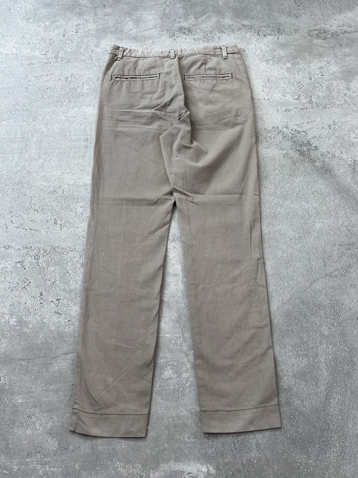 Issey Miyake × Japanese Brand × Zucca Zucca Issey Miyake Trouser Beige Size 28" / US 6 / IT 42 - 2 Thumbnail