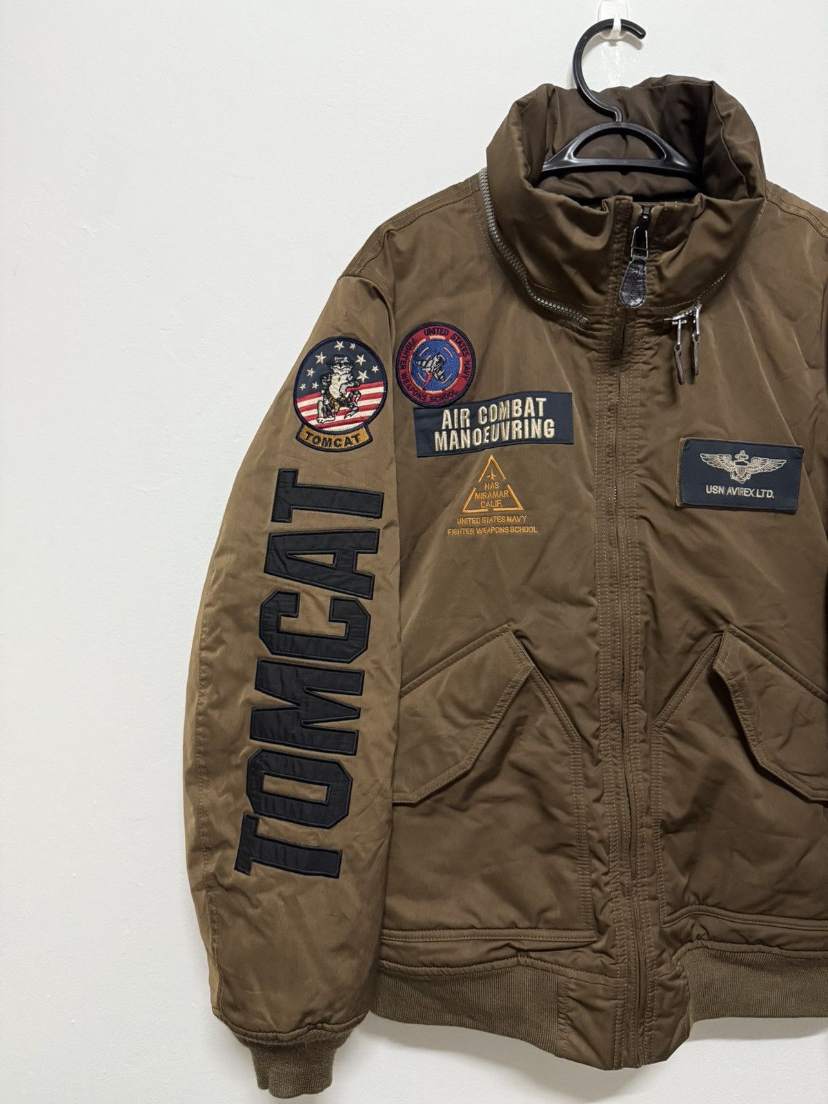 Avirex Avirex Hangar Flight Jacket MA-1 Top Gun Tomcat Bomber Size US XXL / EU 58 / 5 - 4 Thumbnail