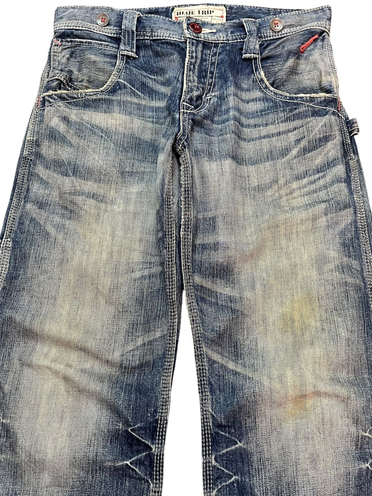 Edwin Vintage Edwin 503 Bluetrip Mudwash Carpenter Buckle Denim Size US 30 / EU 46 - 2 Thumbnail