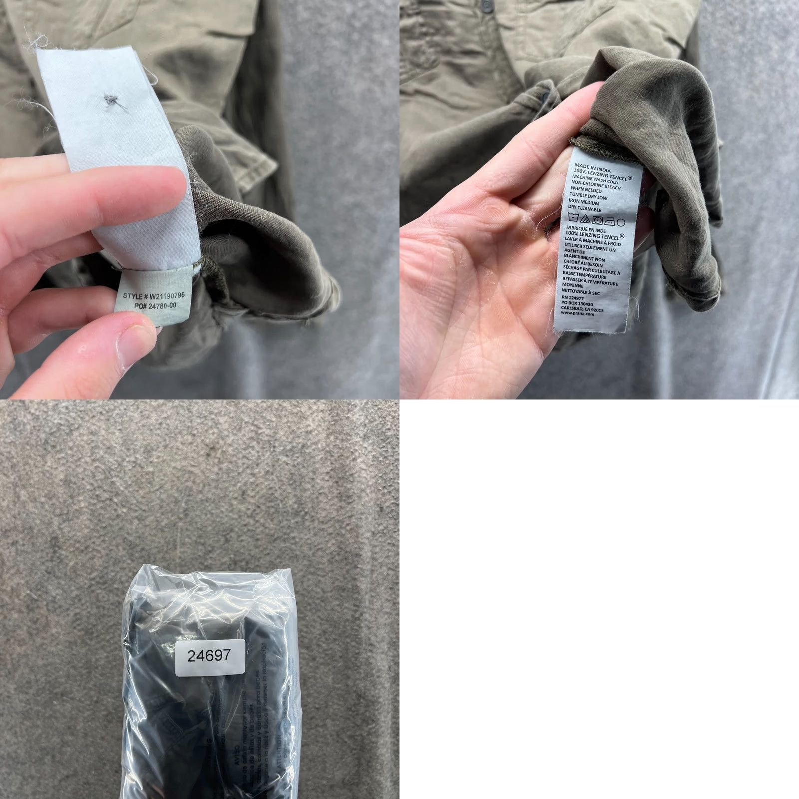 Prana VINTAGE prAna Shirt Women XL Green Button-Up Knit Lyocell Casual All Seasons 100% Solid Front Button Womens XS? Size XL / US 12-14 / IT 48-50 - 9 Thumbnail