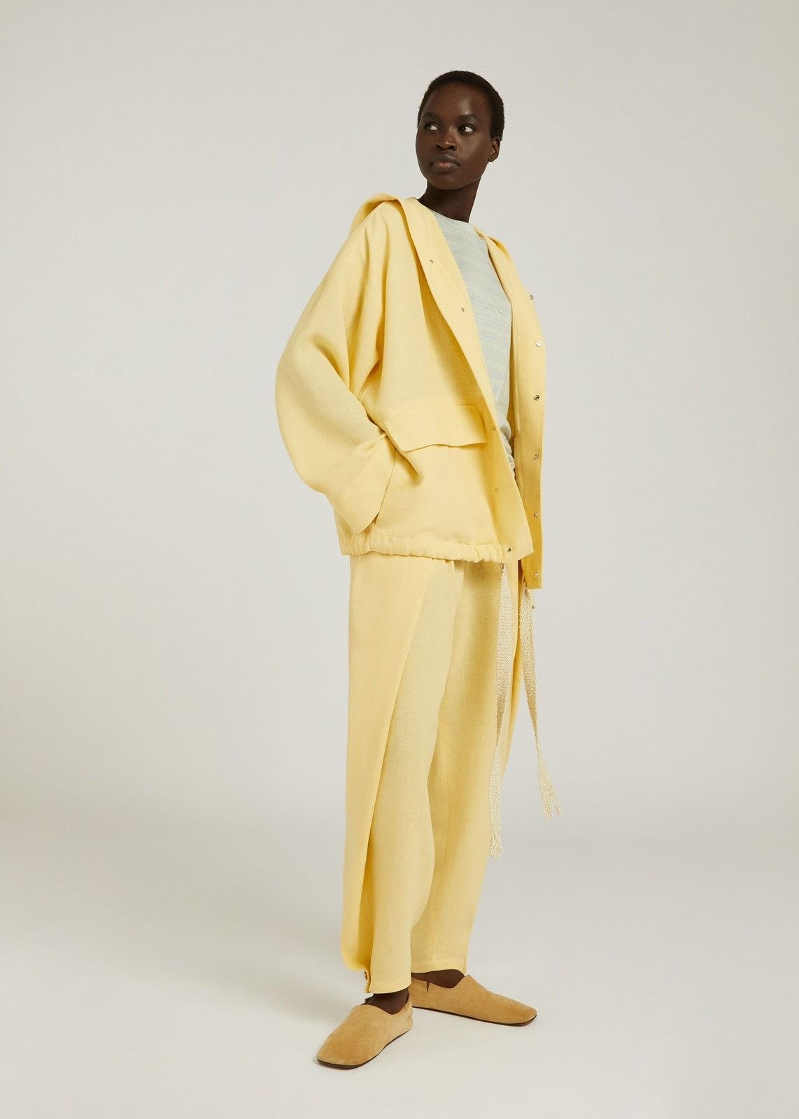 Loro Piana o1srvl11e1125 FAM8859 Volmar Jacket in Yellow Size M / US 6-8 / IT 42-44 - 2 Thumbnail