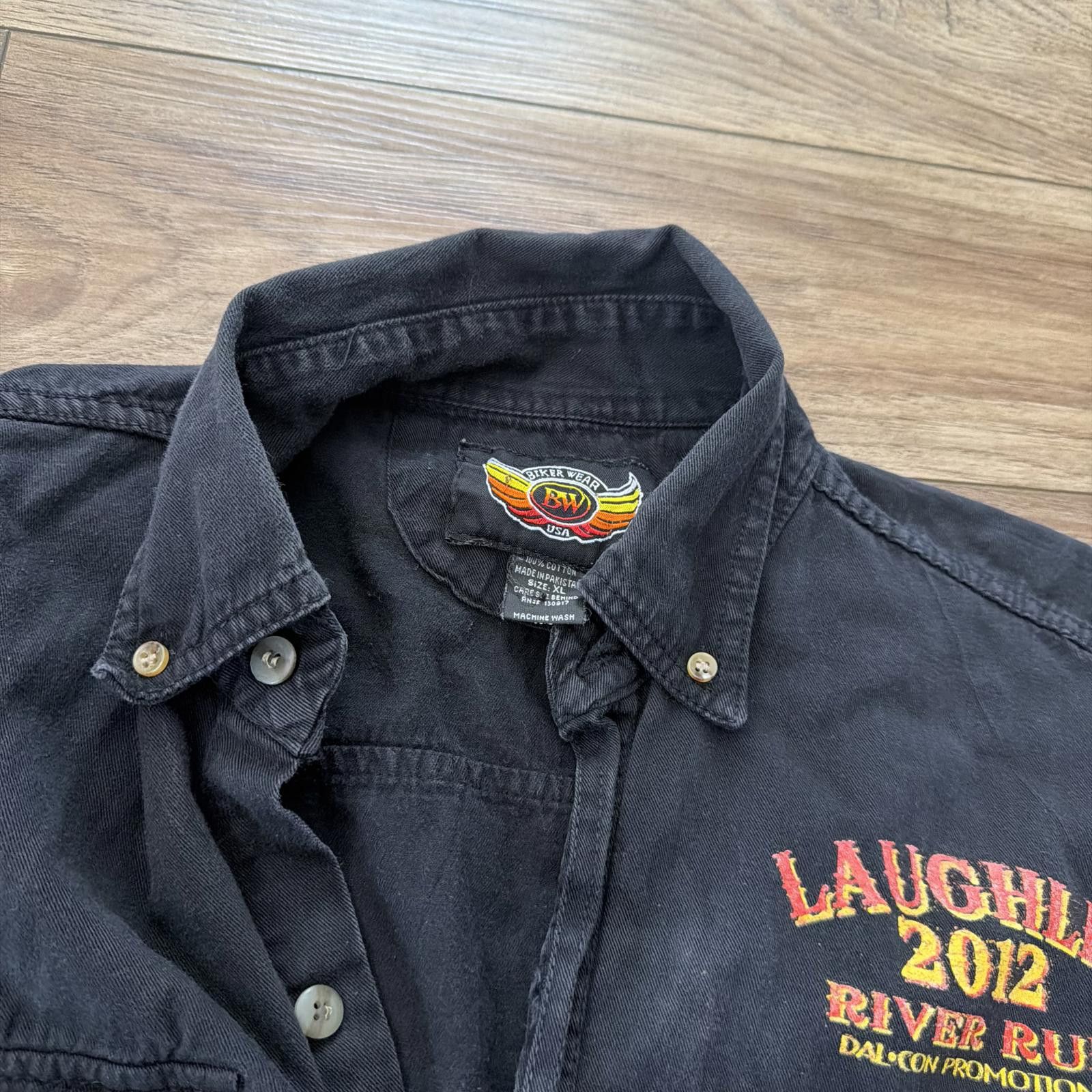Other Laughlin River 2012 Motorcycle Biker Eagle Cut-Off Shirt XL Size US XL / EU 56 / 4 - 4 Thumbnail