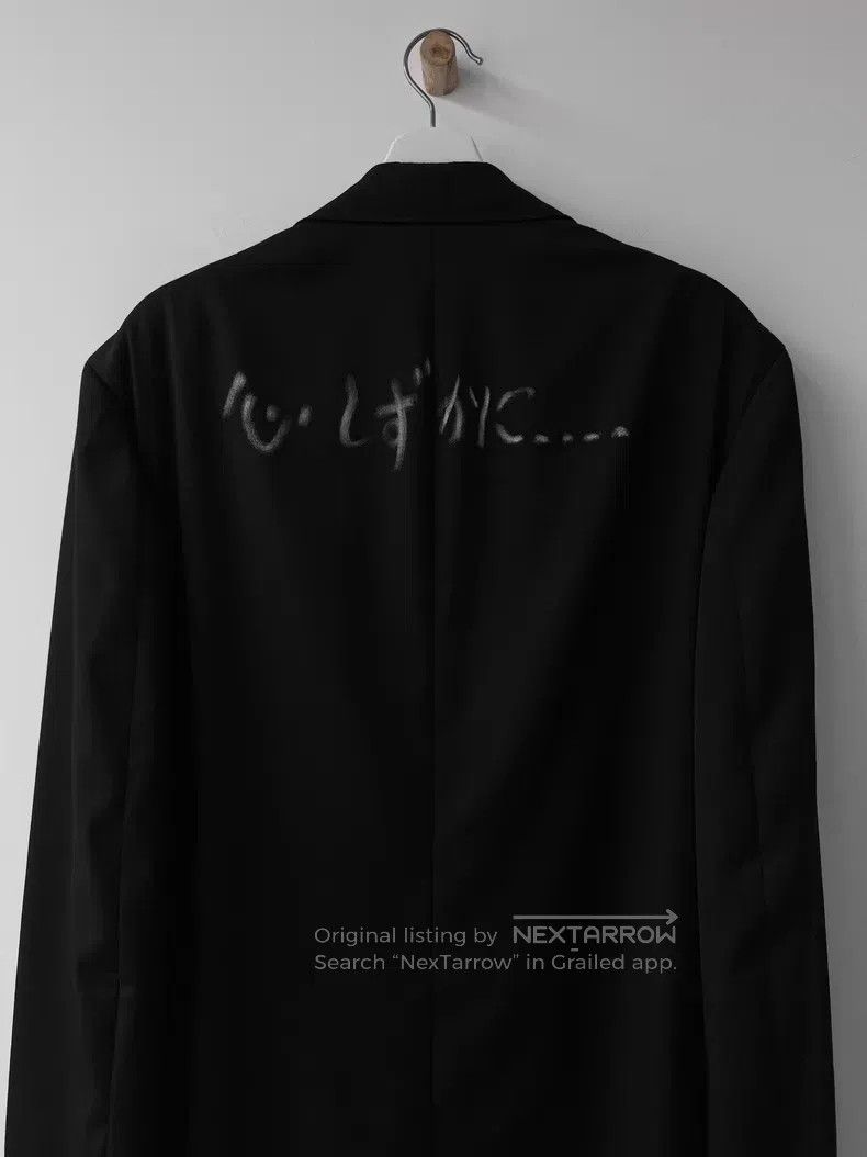Yohji Yamamoto Yohji Yamamoto 23SS Japanese Handwriting Extra Long Coat Size US M / EU 48-50 / 2 - 4 Thumbnail