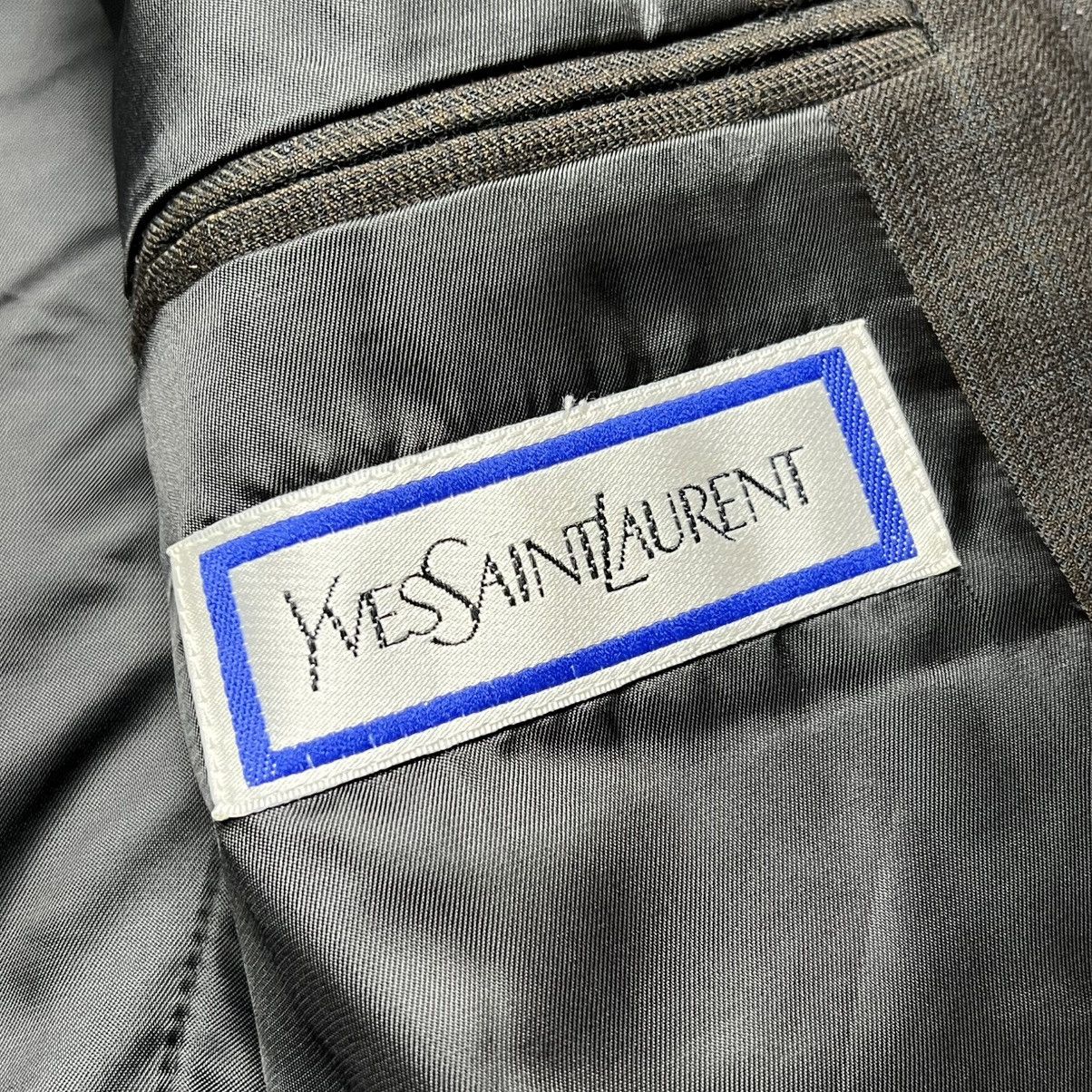 Yves Saint Laurent Yves Saint Laurent - Brown Pinstripes Wool Blazer Size 48S - 7 Thumbnail