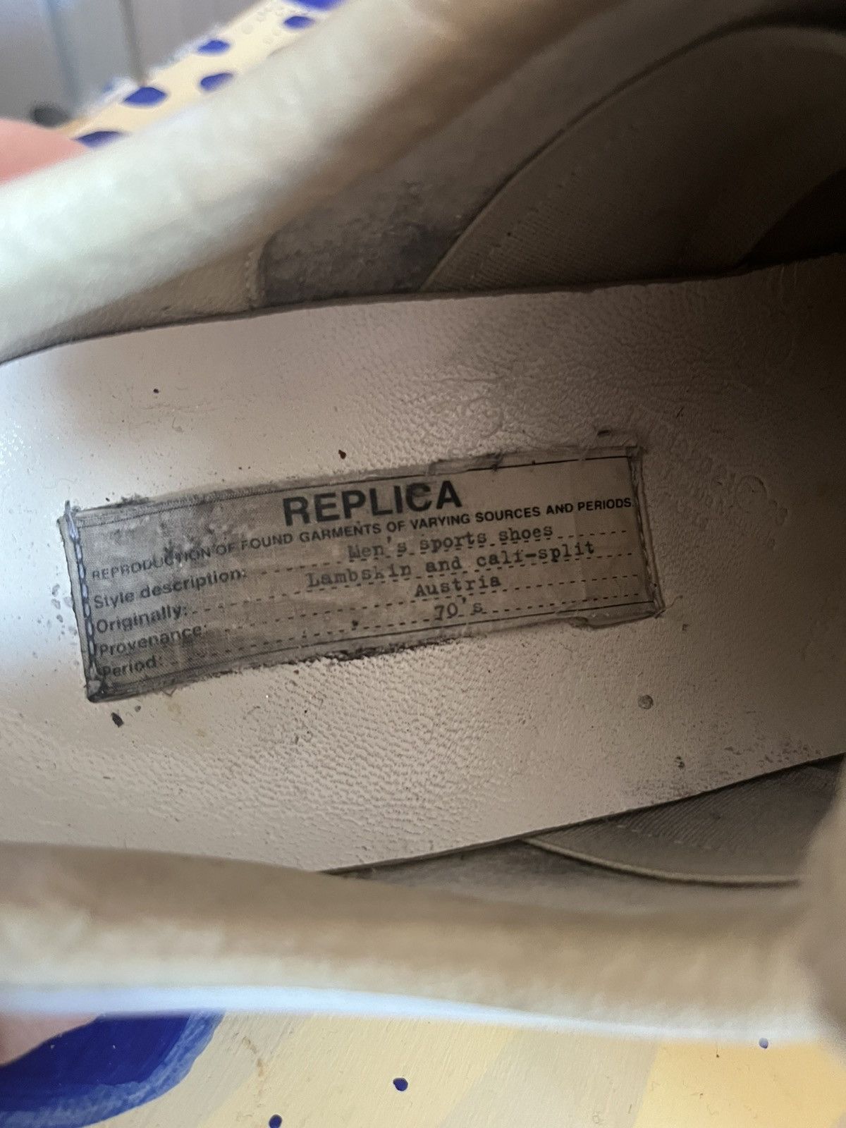 Maison Margiela MAISON MARGIELA replica gats low white/gray leather sneakers Size US 6.5 / EU 39-40 - 10 Thumbnail