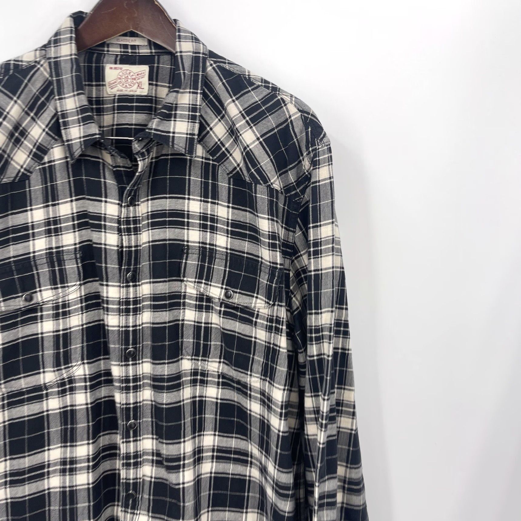 Lucky Brand Lucky Brand Shirt Mens XL Classic Fit Plaid Western Pearl Snap Cowboy READ y2k Size US XL / EU 56 / 4 - 5 Thumbnail