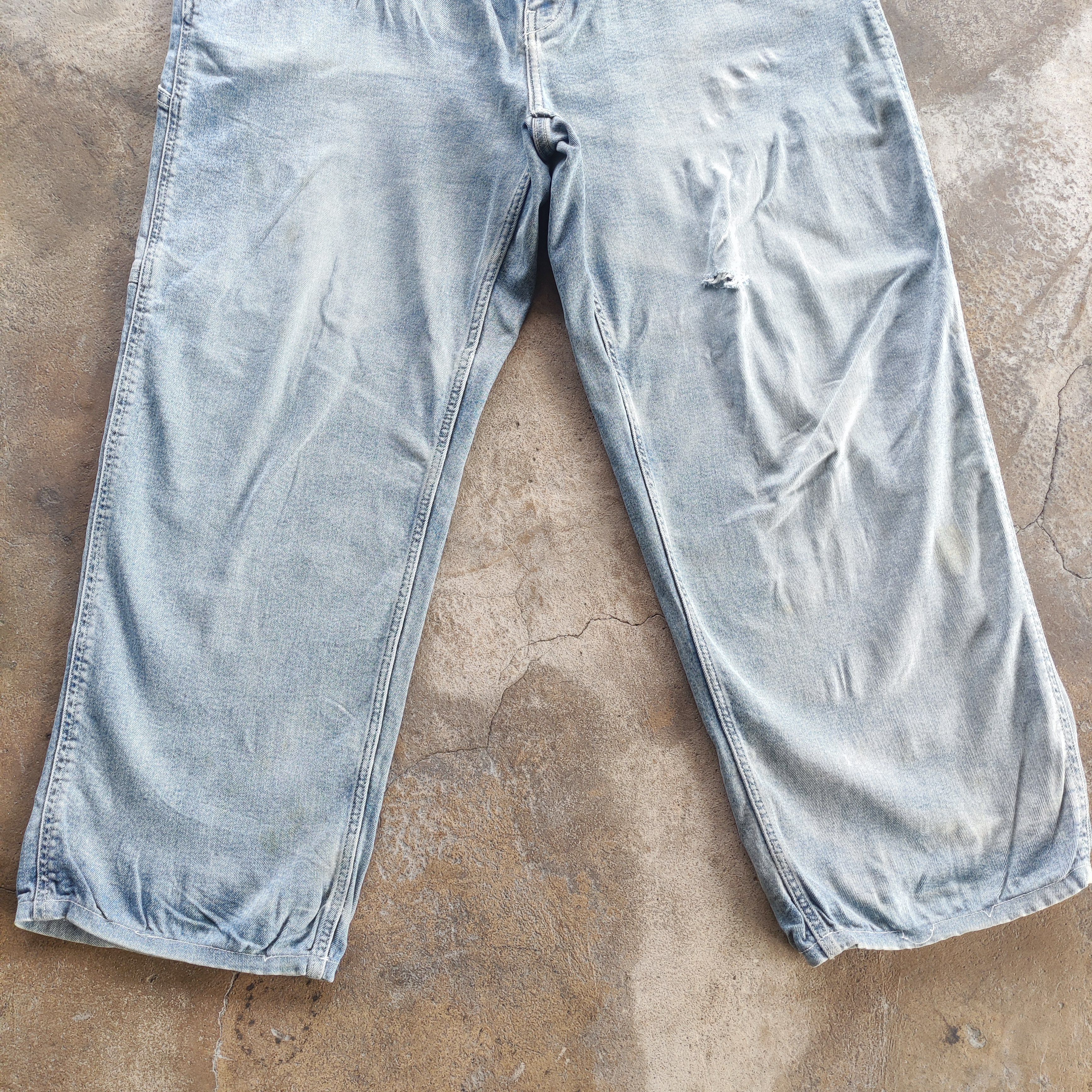 Japanese Brand Vintage Japanese Brand Buggy Jeans Faded Ripped Pants Size US 38 / EU 54 - 3 Thumbnail