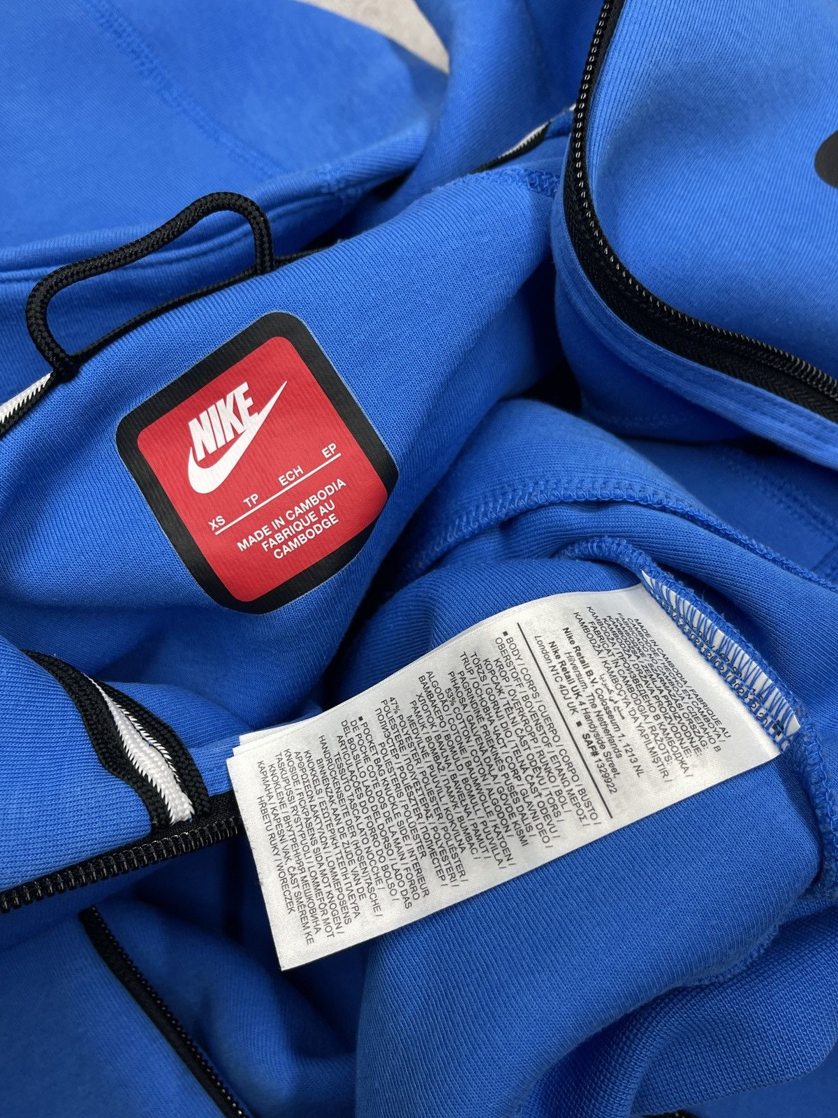 Nike Mens Nike Tech Fleece Full Zip Hoodie Blue Y2K ACG TN Size US XS / EU 42 / 0 - 9 Thumbnail
