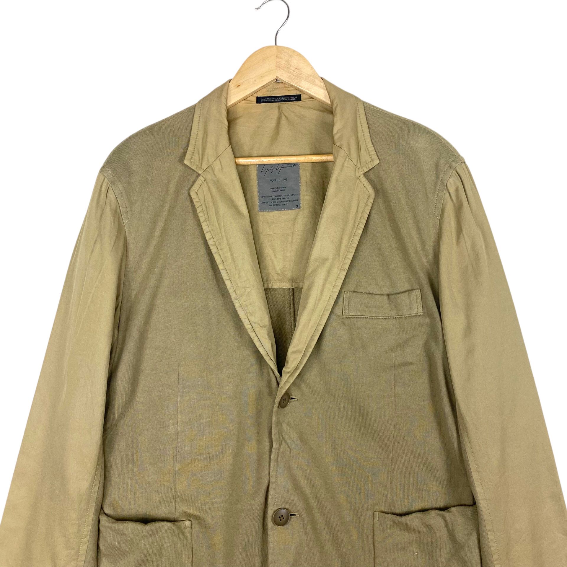 Yohji Yamamoto 💥YOHJI YAMAMOTO POUR HOMME SS02 KHAKIS JACKET Size US M / EU 48-50 / 2 - 5 Thumbnail