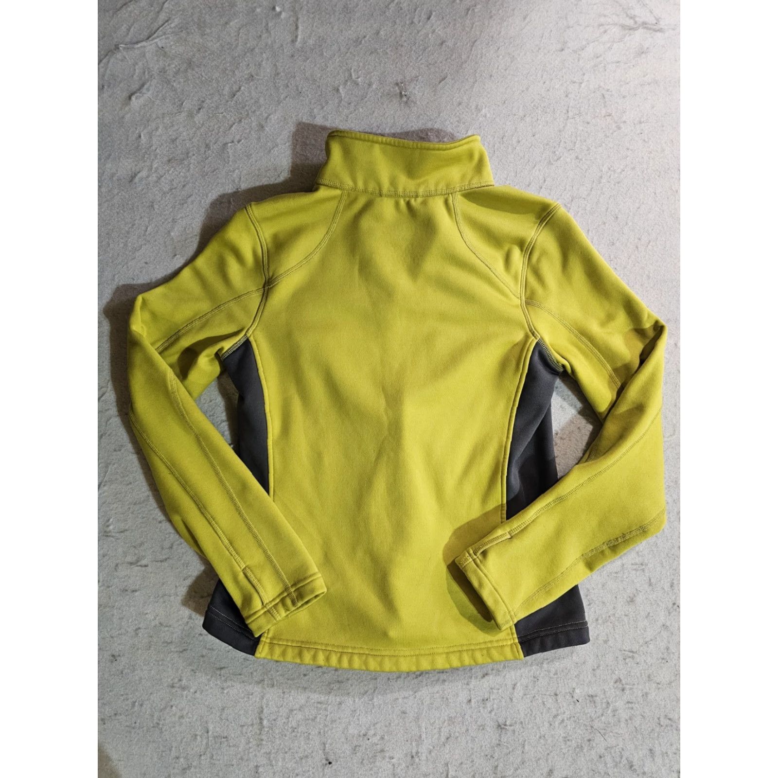 Vintage LL Bean Women’s Full Zip Athletic Jacket Spandex Blend Yellow/Gray XS Regular Short Softshell 90s Outdoor Basic Jacket Women's Size XS / US 0-2 / IT 36-38 - 7 Thumbnail