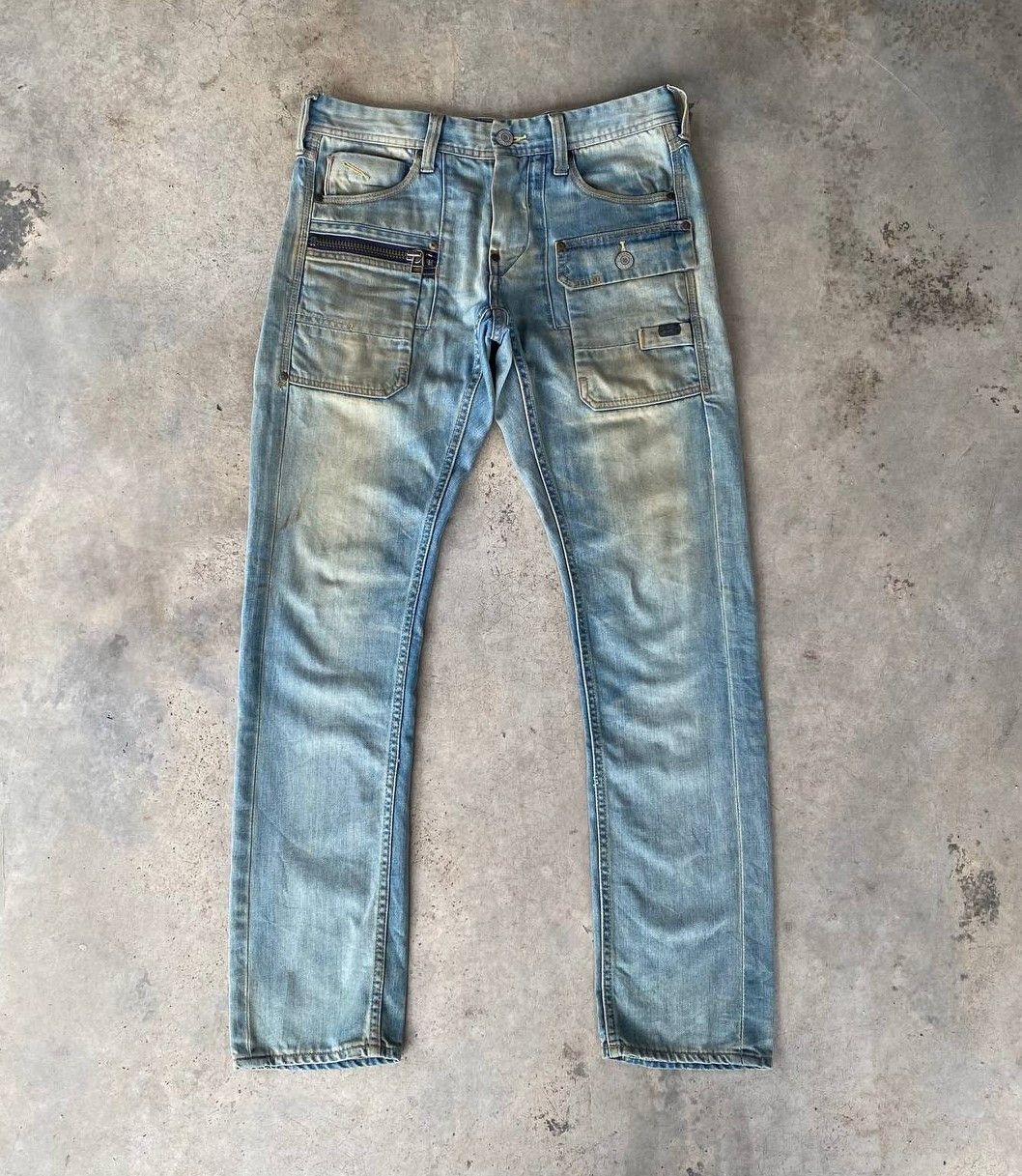Avirex VINTAGE AVIREX BUSHPANT DENIM RUSTY WASH DIRTY STRAIGHT LEG Size US 30 / EU 46 - 1 Thumbnail